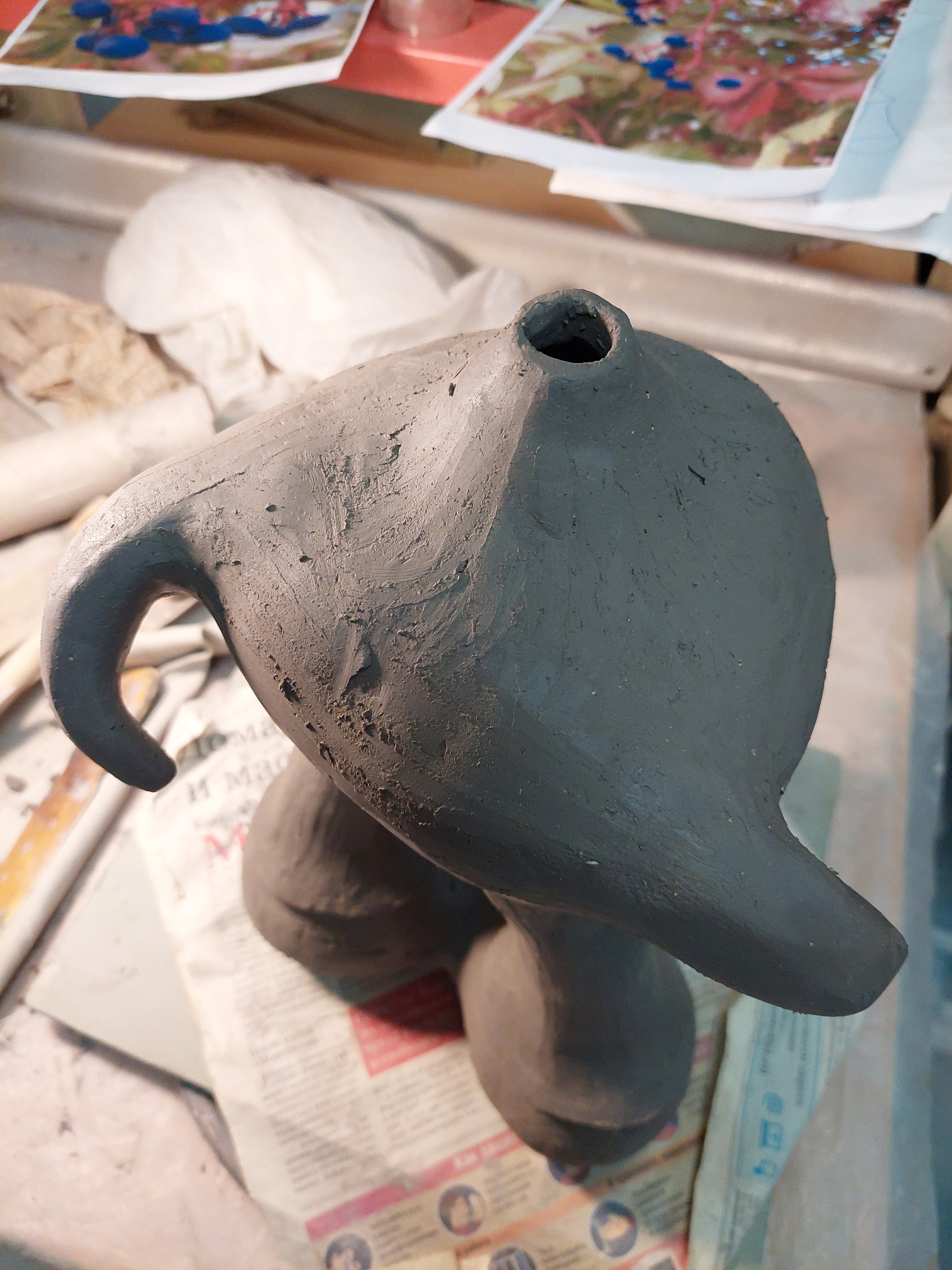 Что остается за кадром, или процесс работы керамиста. Керамика с историей. Елена Рогалёва