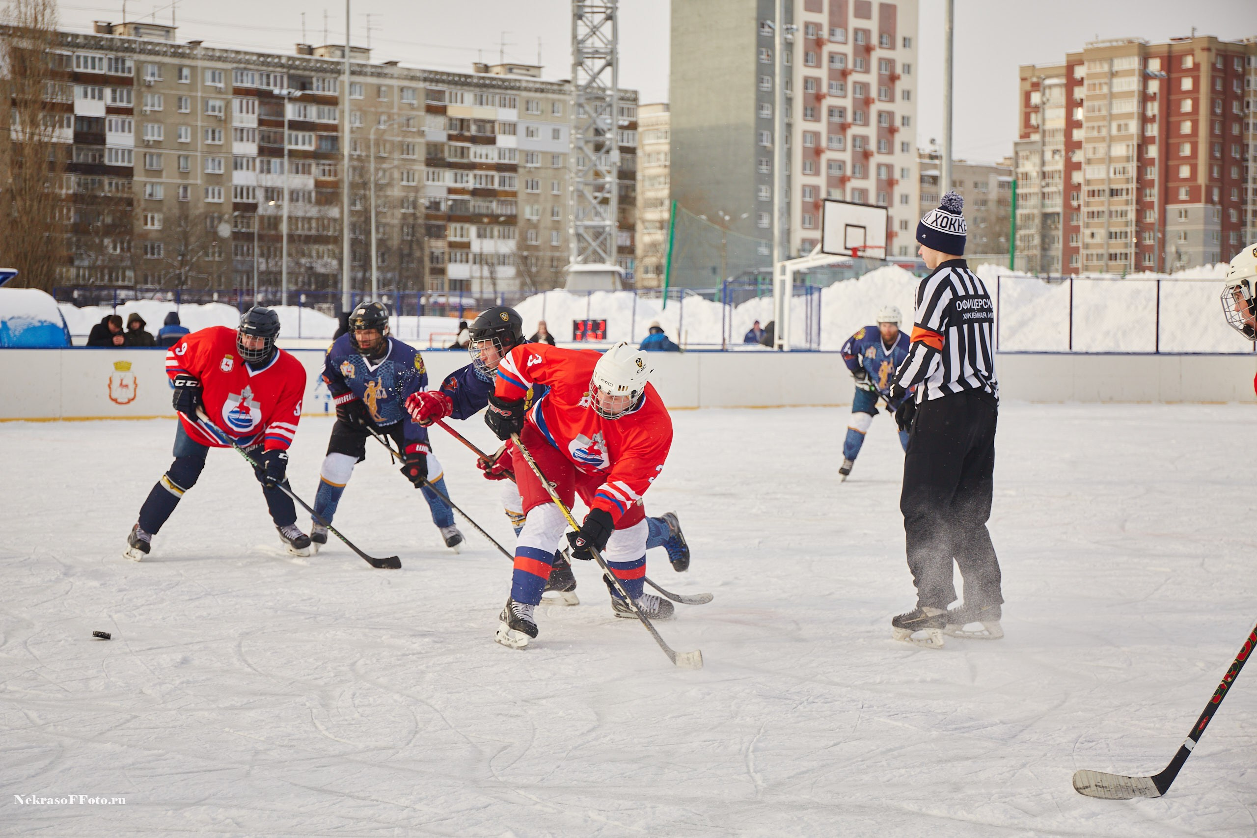 Турнир по хоккею «Русская классика» в рамках Офицерской хоккейной лиги. Спортивный фотограф Некрасов Денис