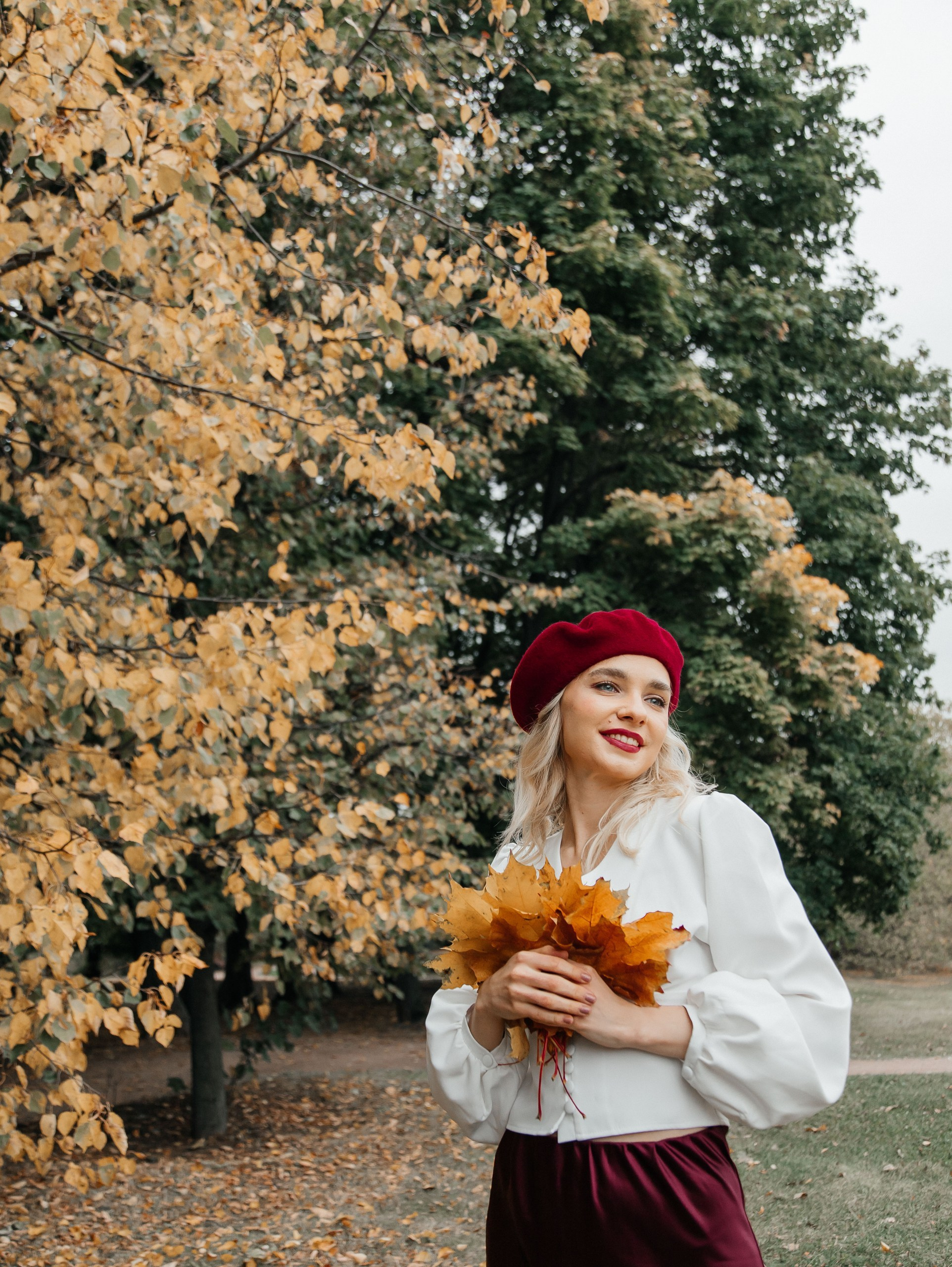 Осенний парк Коломенский. Фотограф текстиля в Москве Ольга Иванова