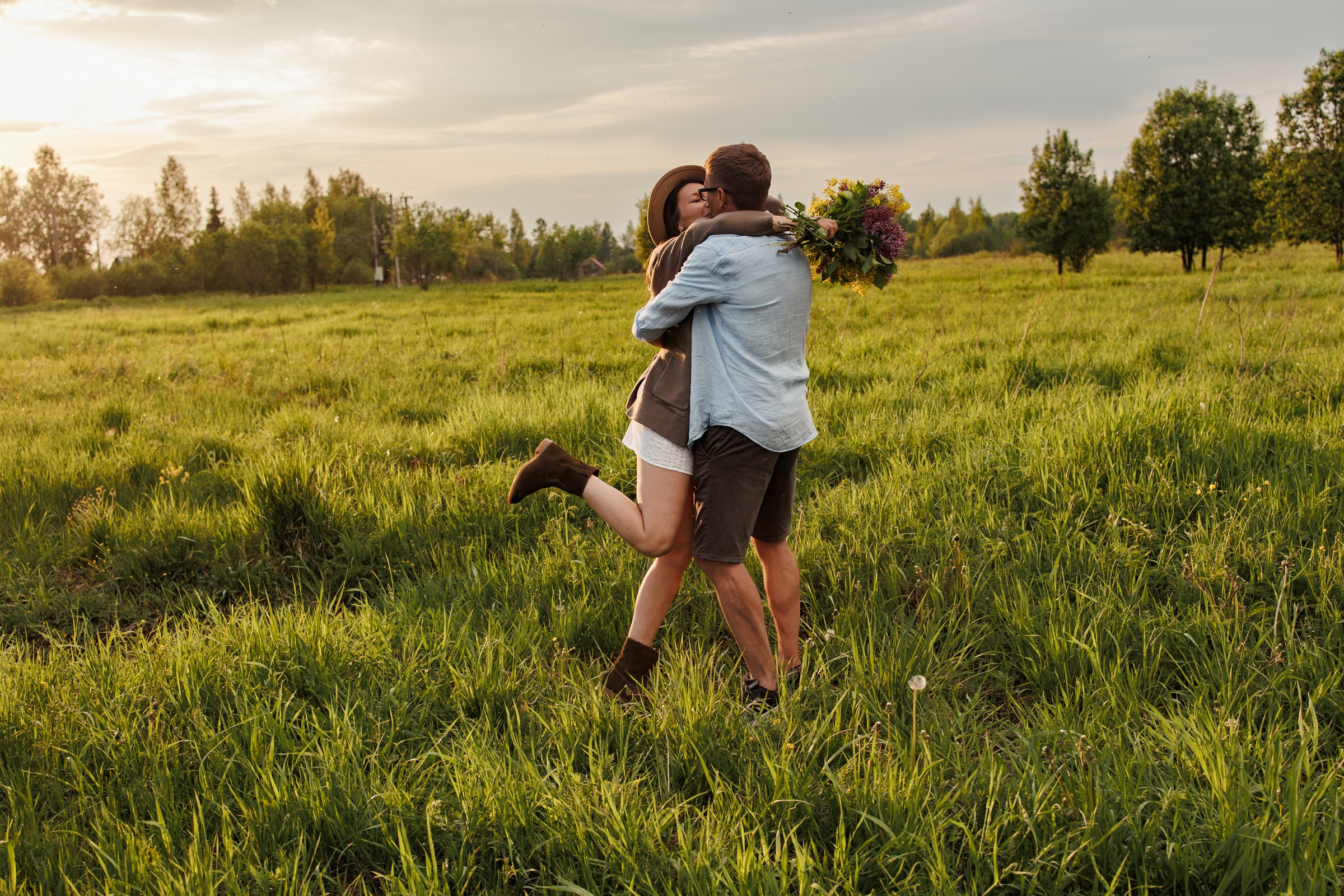 Вечер в поле. Фотограф в Санкт-Петербурге Аня Григорьева ♡