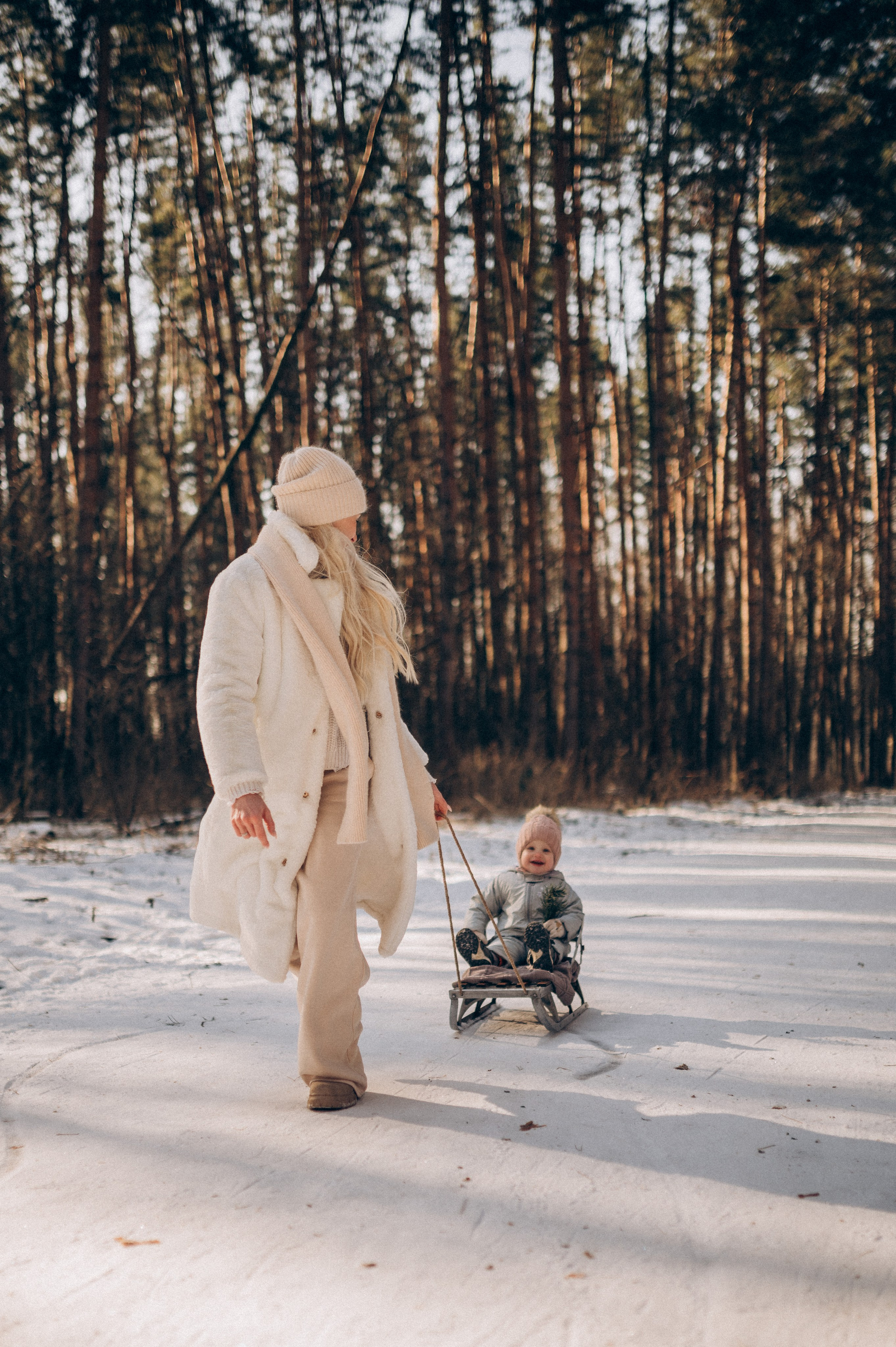 Зимняя фотосессия в лесу. Семейный фотограф в Домодедово и Москве Елена Пичугина