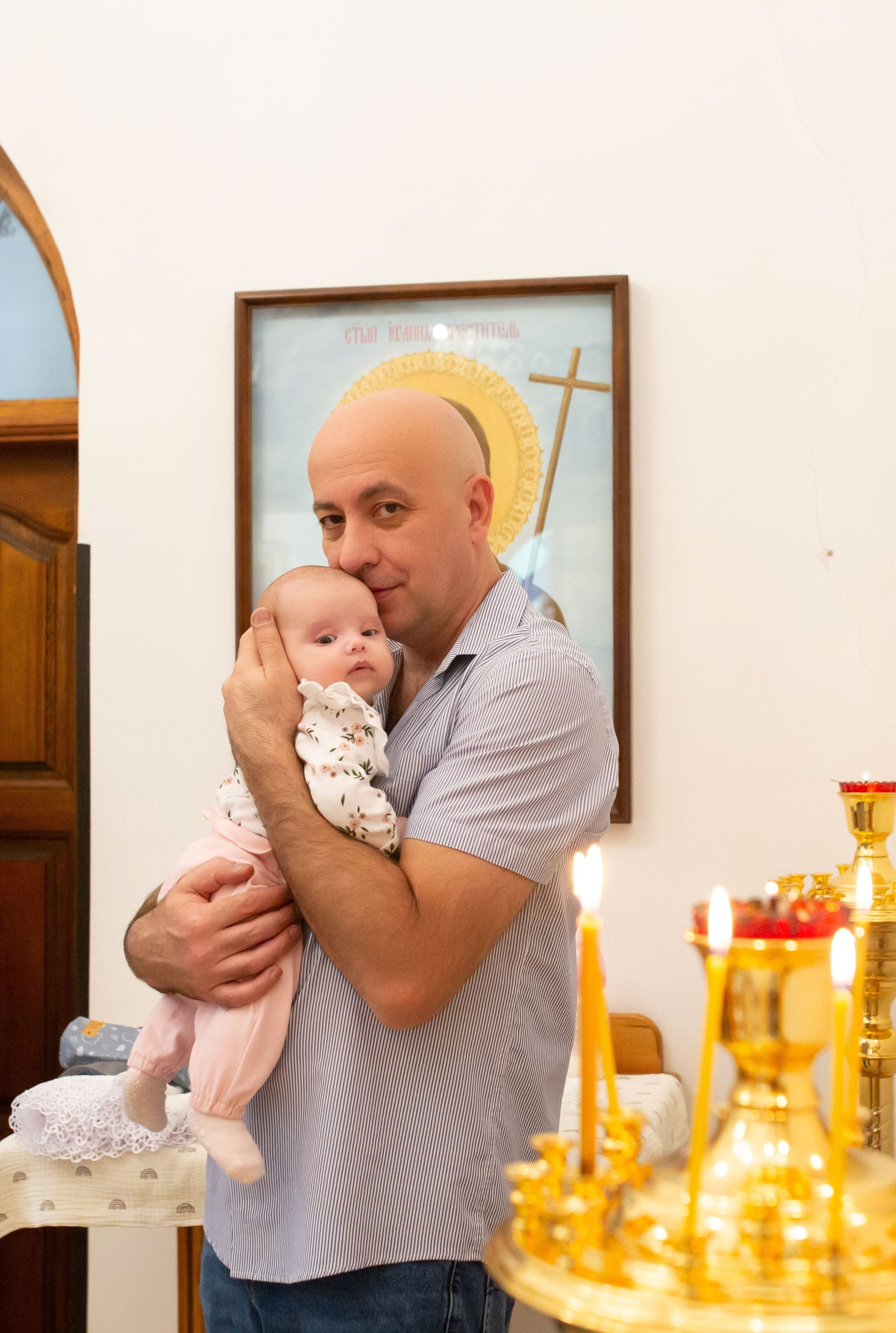 Крещение Веры. Храм преподобного Саввы Сторожевского. Семейный и детский фотограф Анна Петракова
