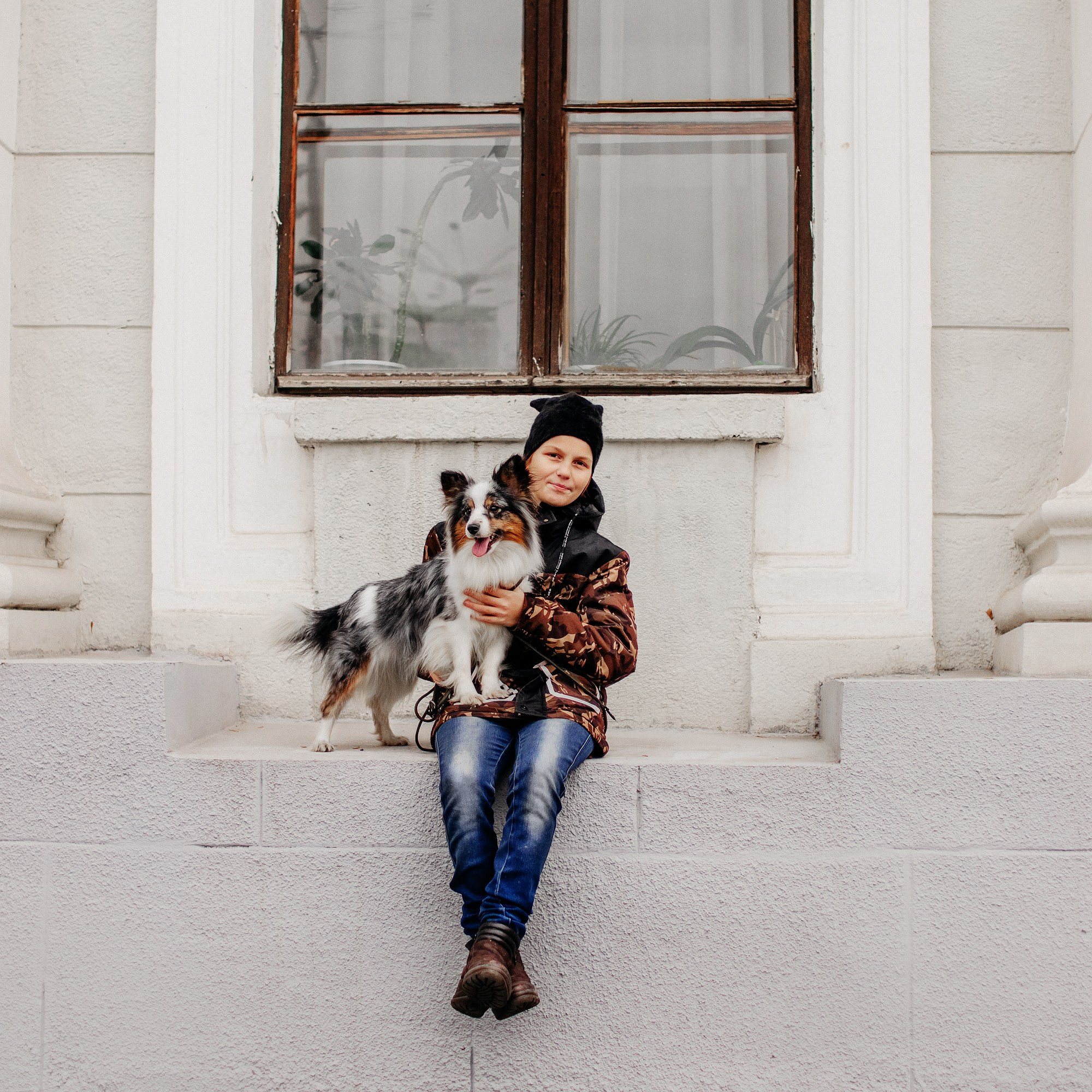 Марина и Кутька. Фотограф Наталья Потапова