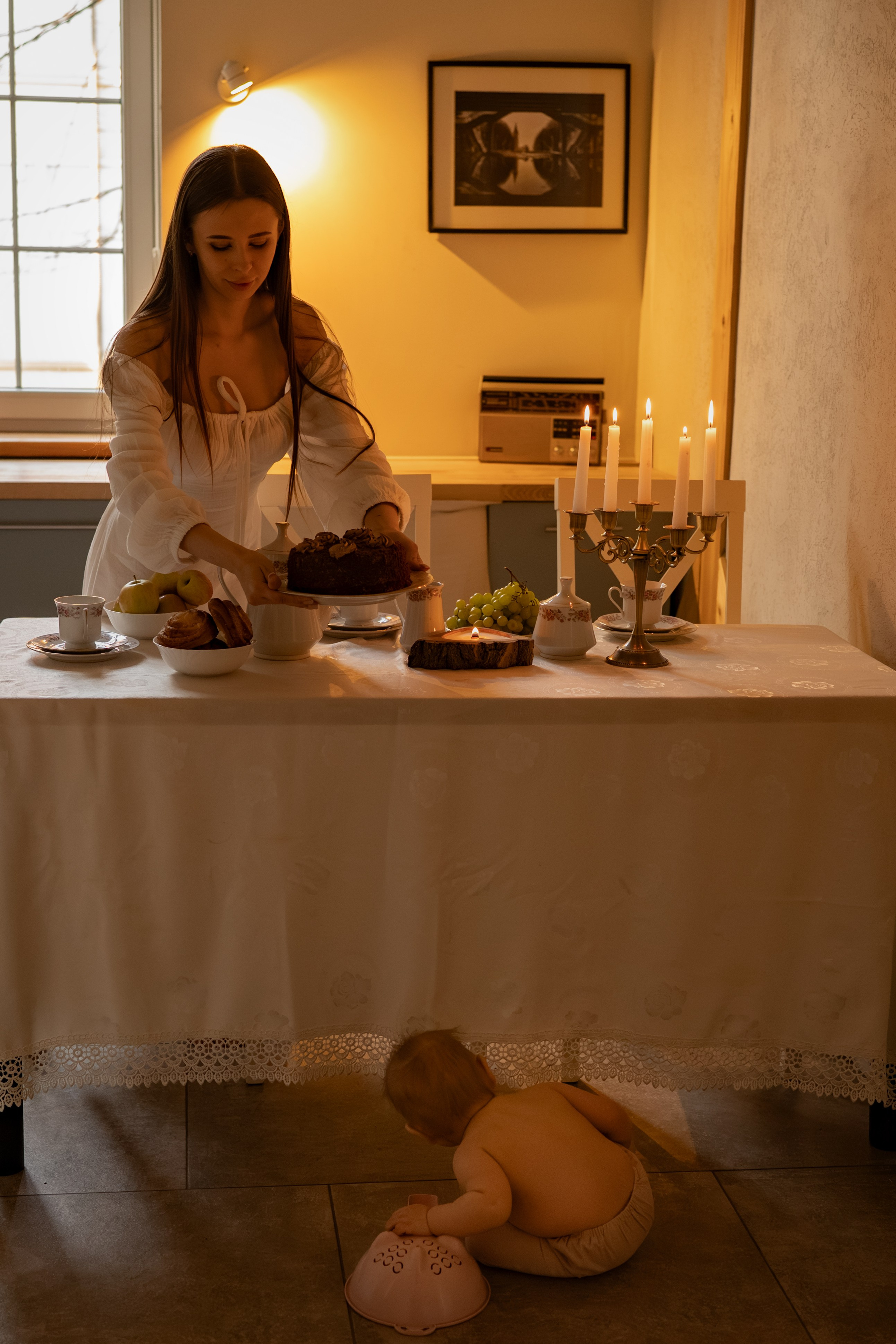 «Уютным вечером». Фотограф материнства Лена Олюнина Фотограф Калининград