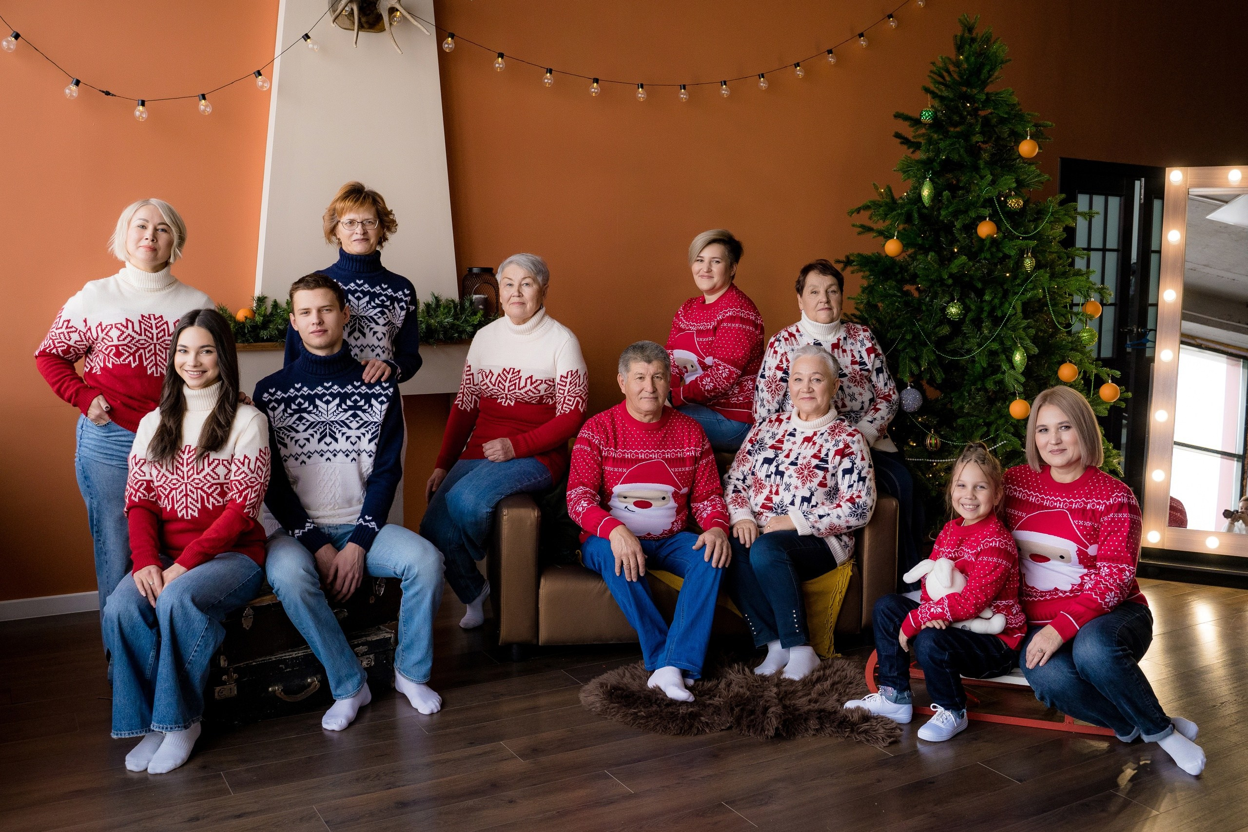 Комплекты Family look. Фотостудия Малина в городе Улан-Удэ. Фотограф Ирина Жарникова
