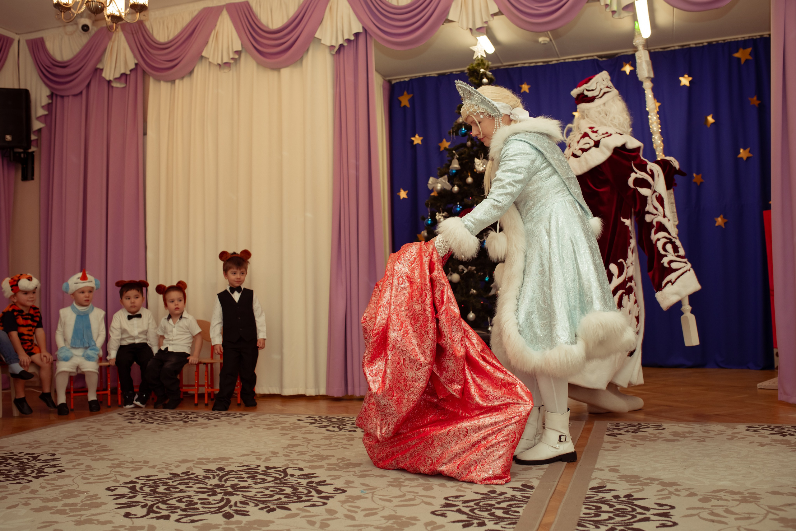 Новогодний утренник в детском саду. Семейный и детский фотограф в Москве Дорогова Екатерина