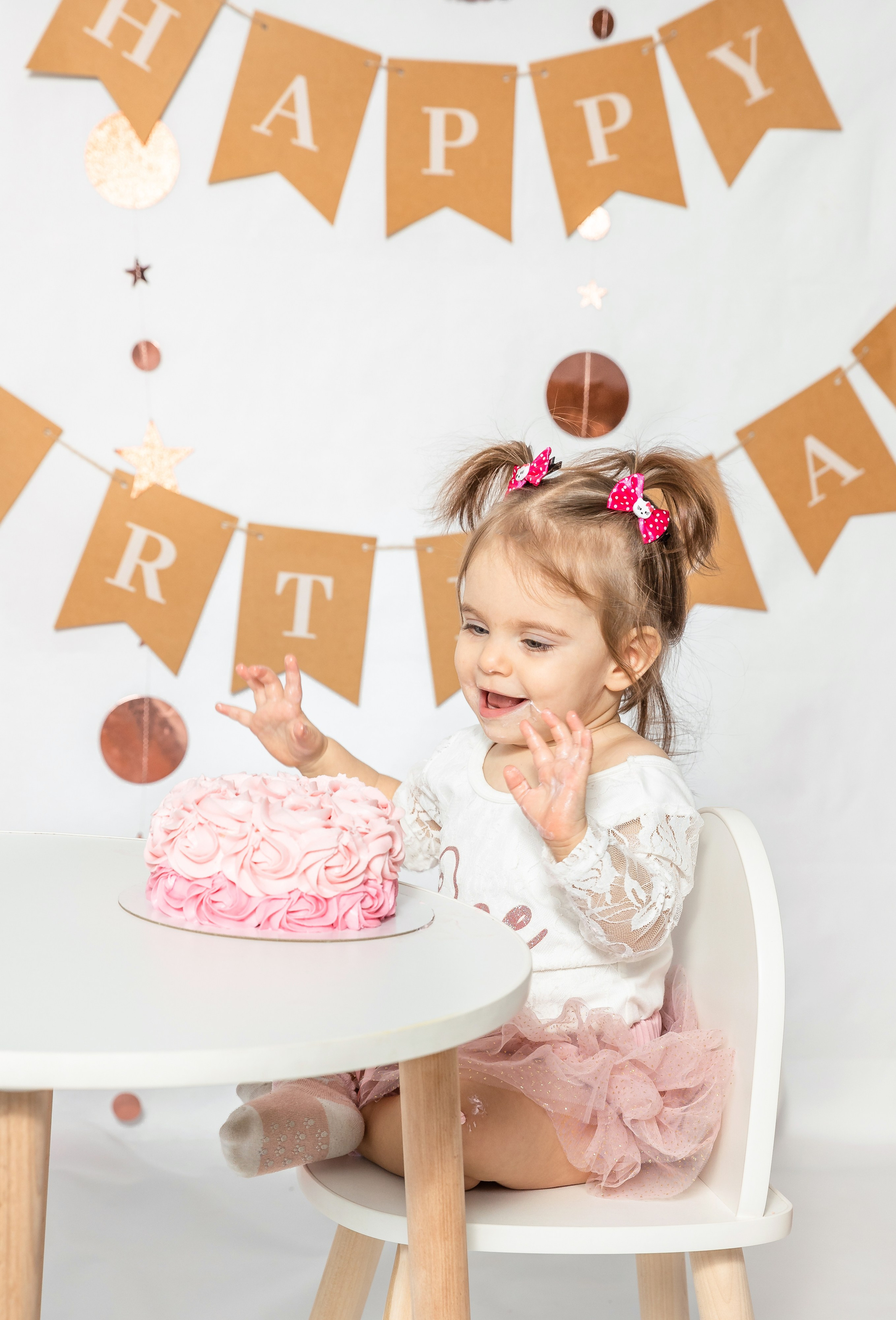 День рождения в розовом цвете. Детский семейный фотограф в г. Находка Ольга Коваленко, фотостудия Memories