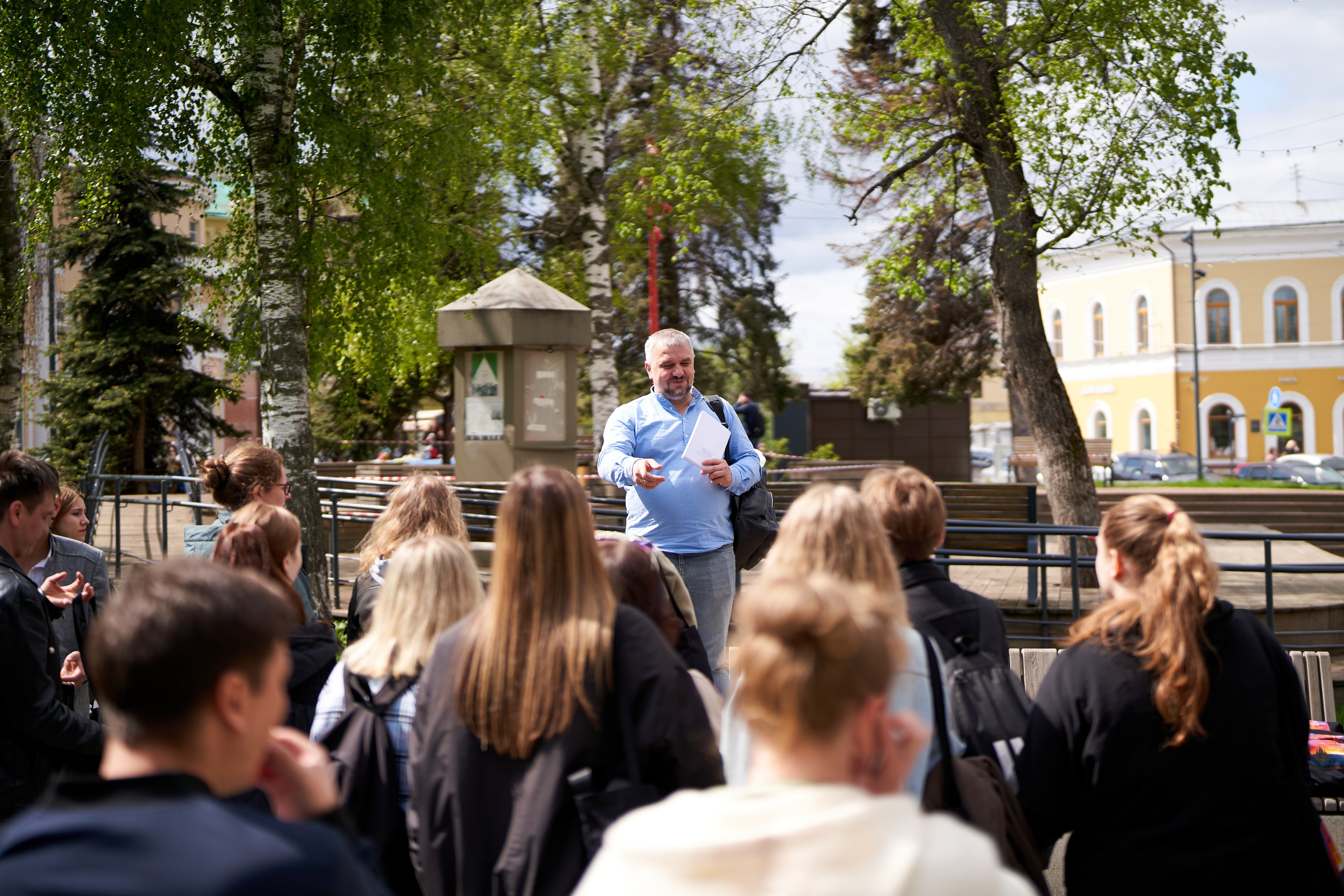 Городской квест в рамках регионального фестиваля «Учись без границ». Репортажный фотограф Вилянов Евгений. Нижний Новгород