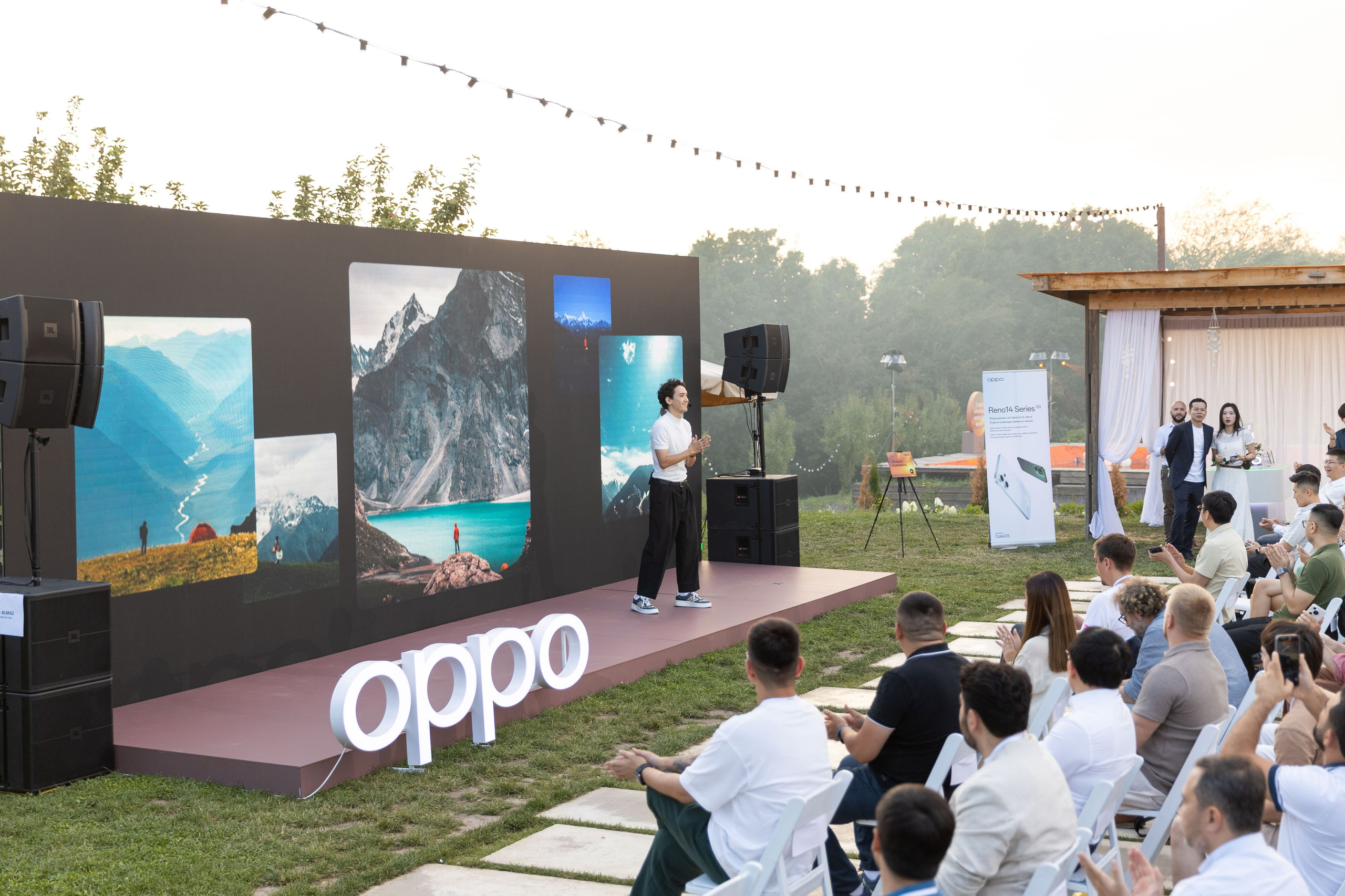 Презентация смартфона OPPO в Алматы — репортажная фотосъемка