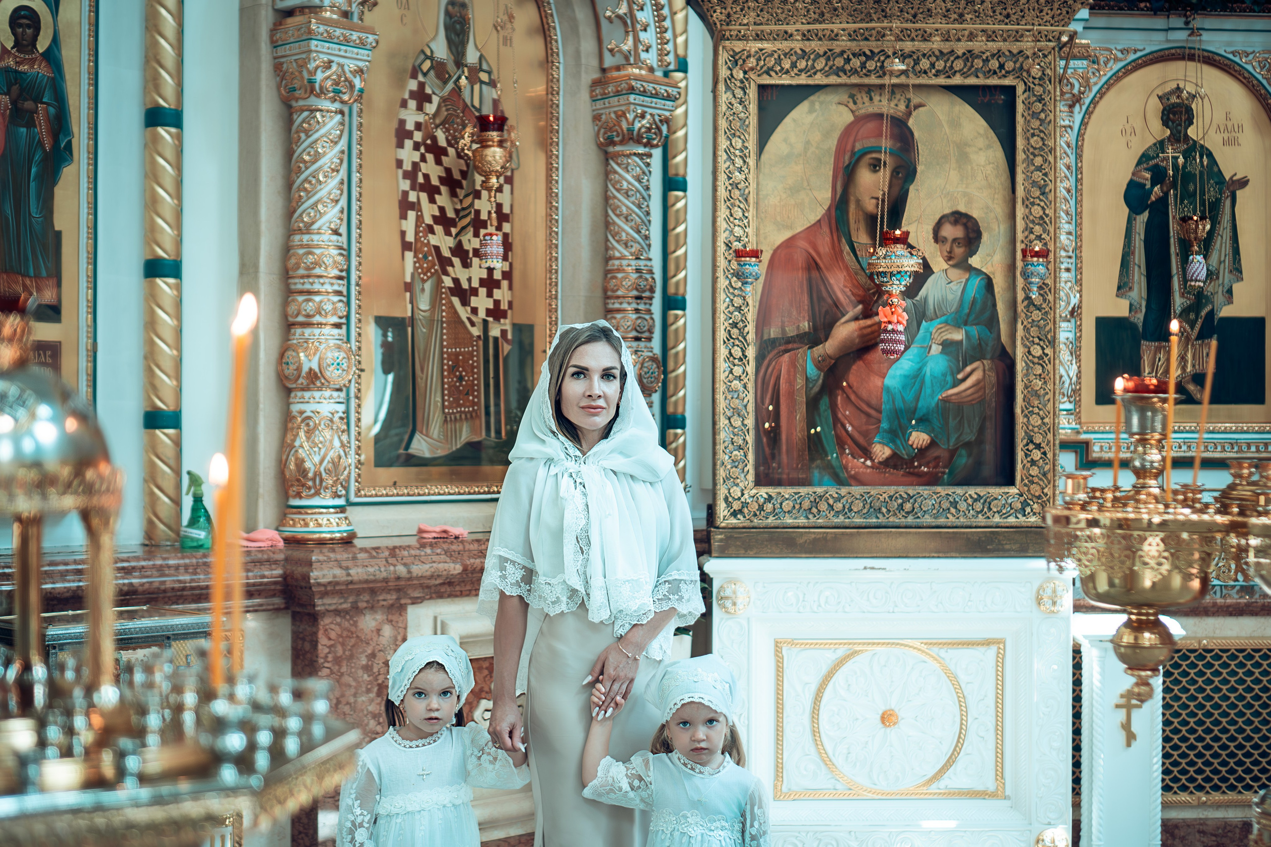 Таинство Крещения Евы и Софии
