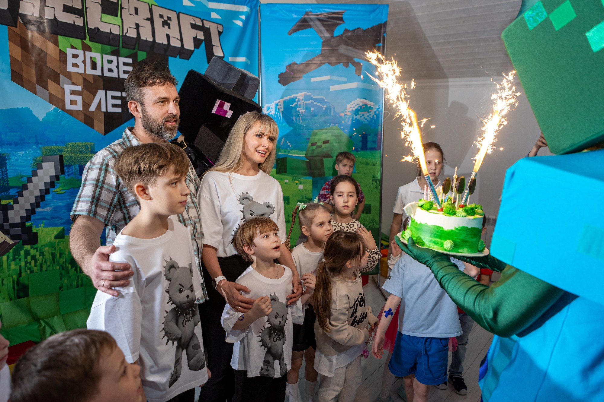 День Рождения Вовы в стиле майкрафт. Фотограф в Оренбурге. Профессиональный фотограф