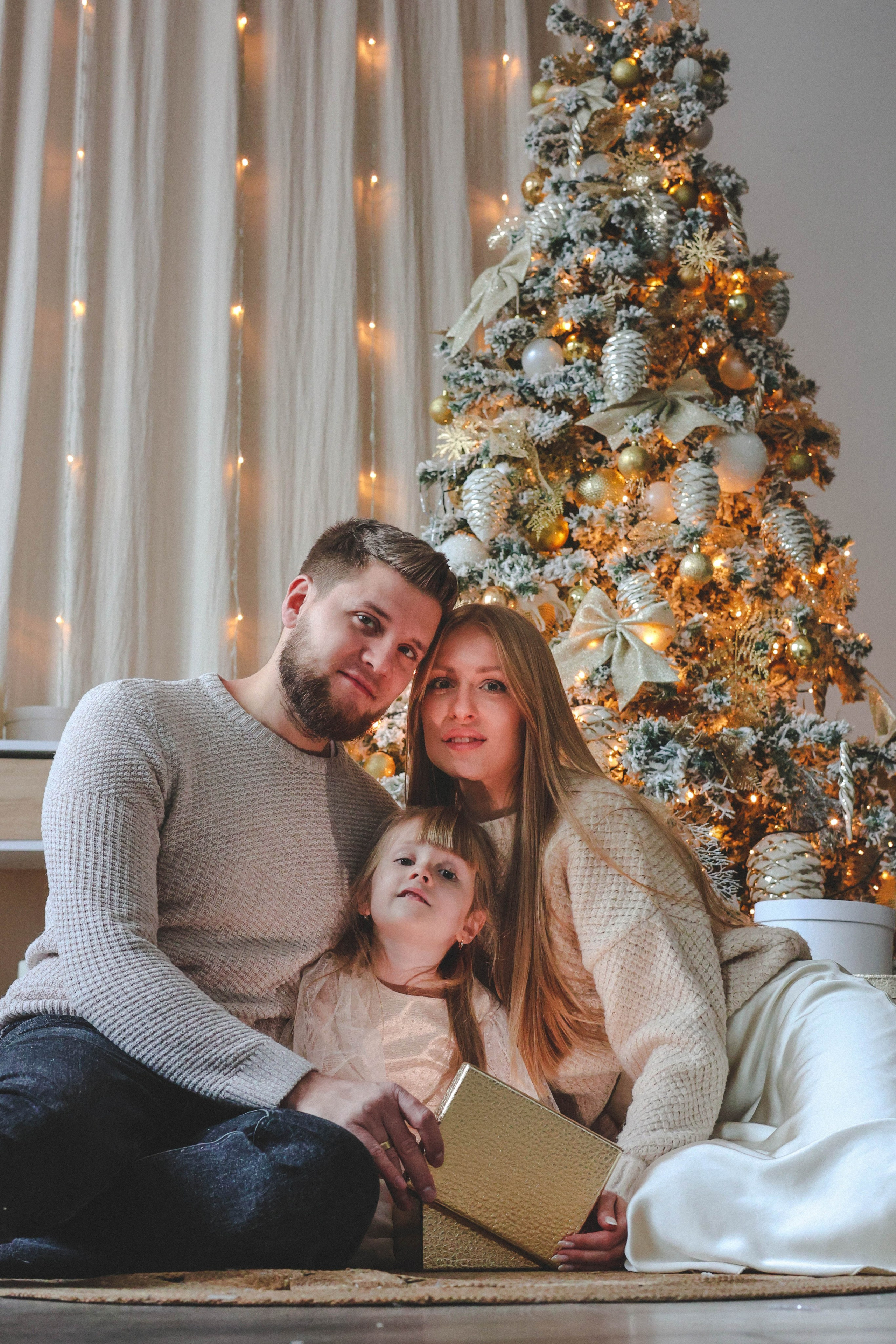 Новогодняя история «Кира и ее семья». Фотограф в Москве Анастасия Калинина