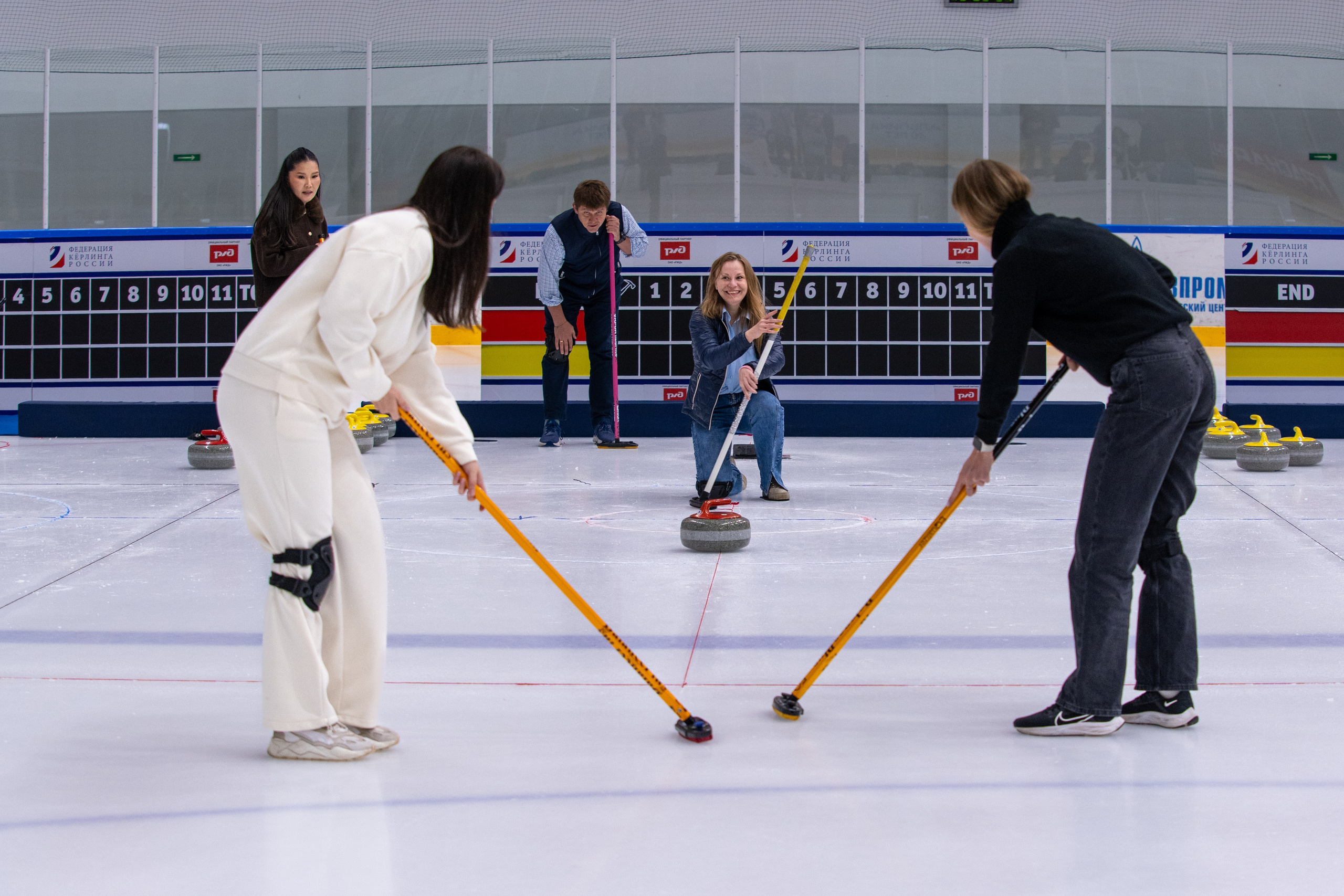 Керлинг для компании Р-Фарм. Репортажный фотограф в Красной Поляне и Сочи Павлюченко Екатерина
