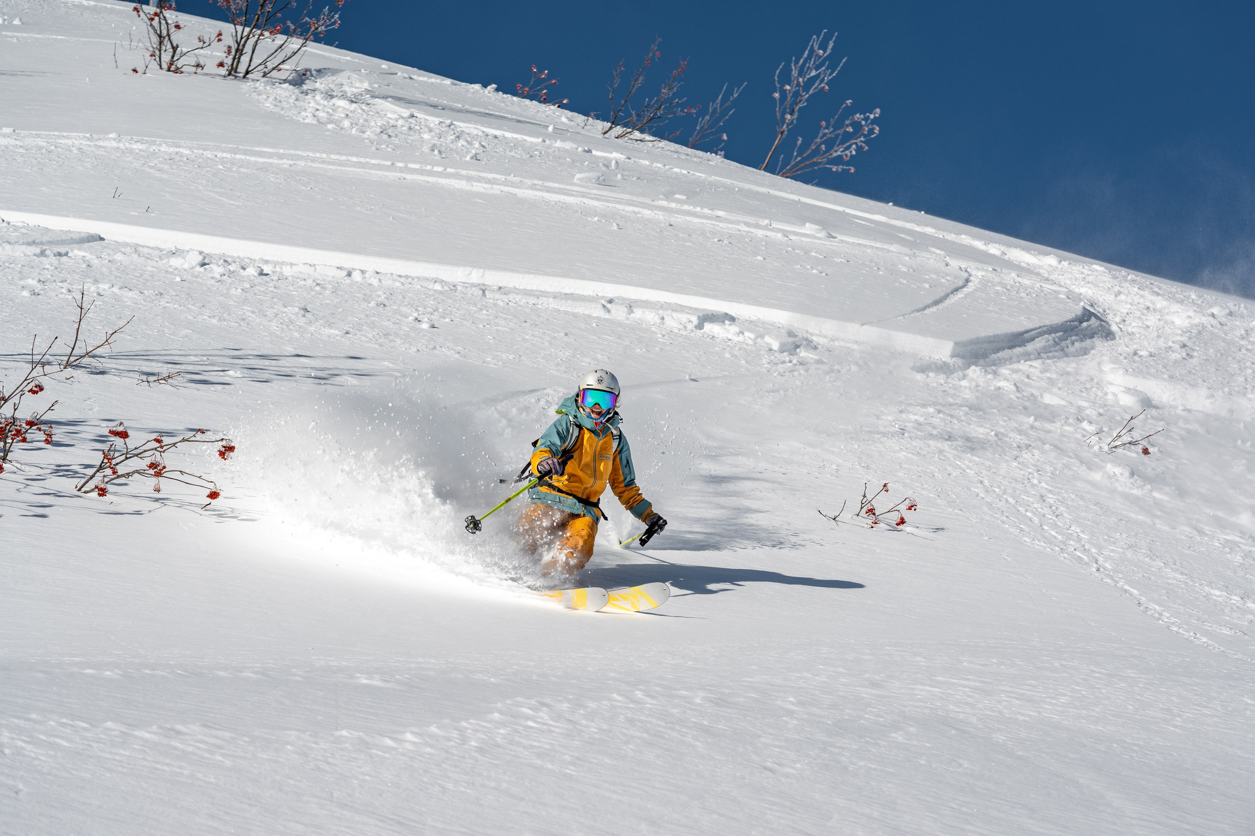 Внетрассовое катание в рамках фрирайд кэмпа с Еленой Ануфриковой. Репортажный фотограф в Красной Поляне и Сочи Павлюченко Екатерина