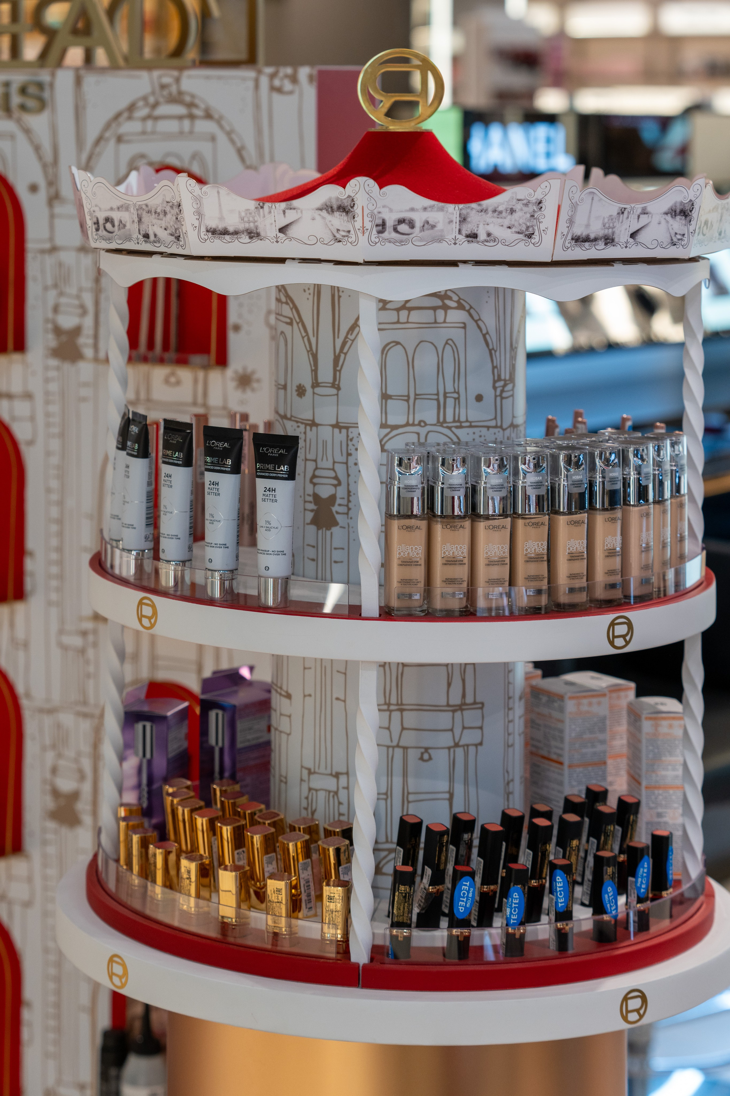 Отчет партнерской интеграции Loreal в магазинах Рив Гош. Репортажный фотограф в Красной Поляне и Сочи Павлюченко Екатерина