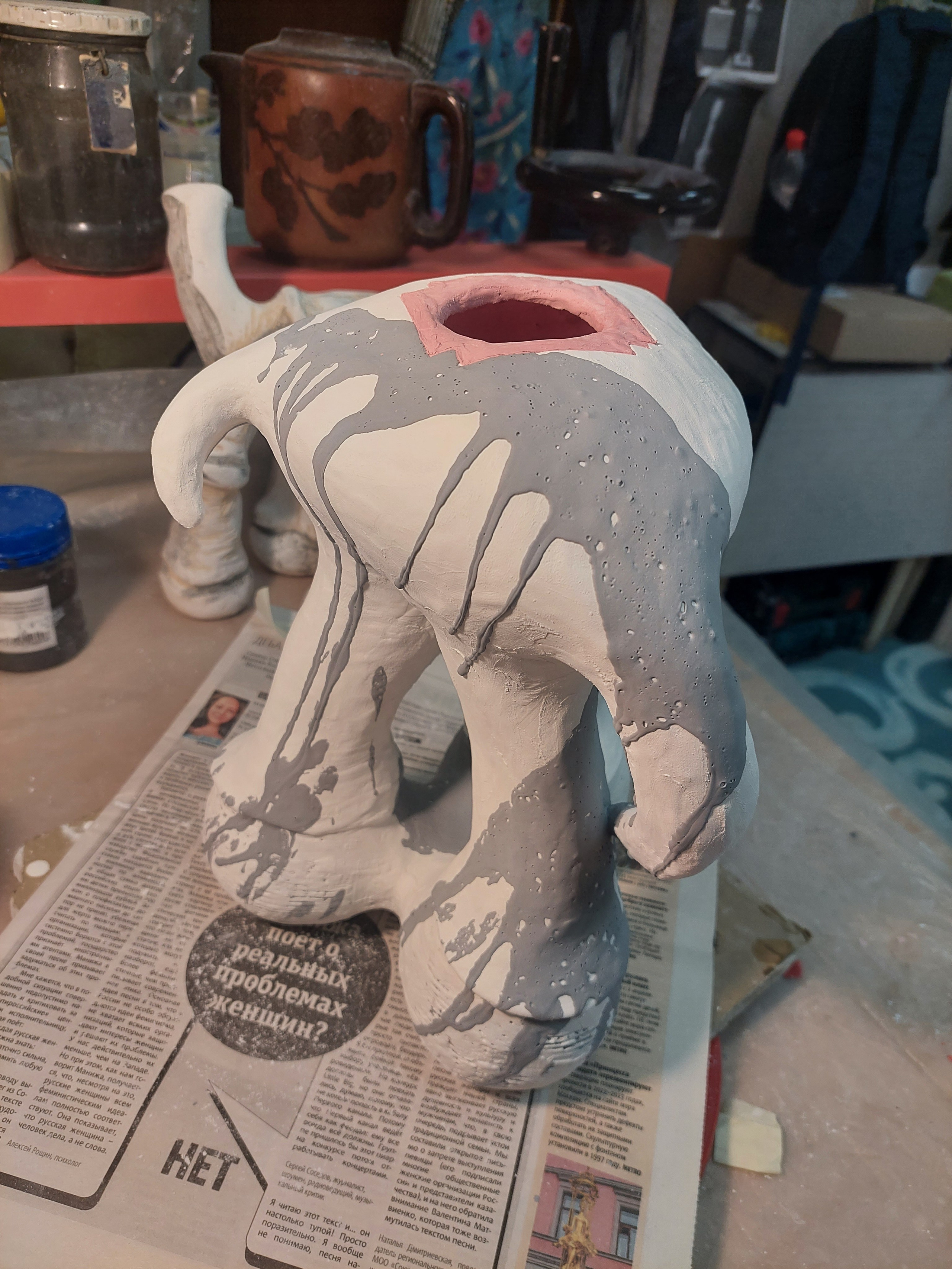 Что остается за кадром, или процесс работы керамиста. Керамика с историей. Елена Рогалёва