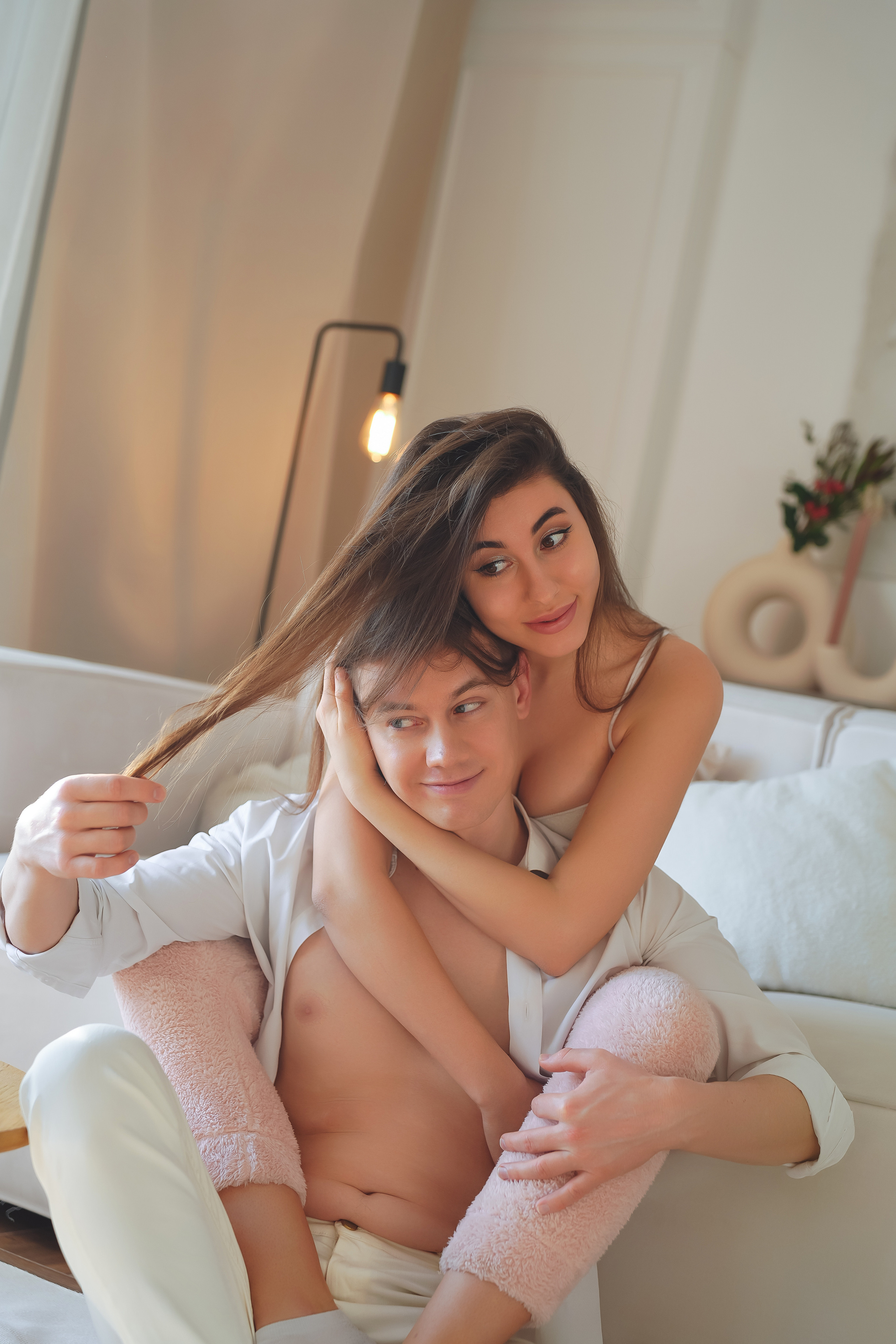 Фотосессия в пижамах Макар и Настя. Свадебный и семейный фотограф в Самаре Салахова Гулина