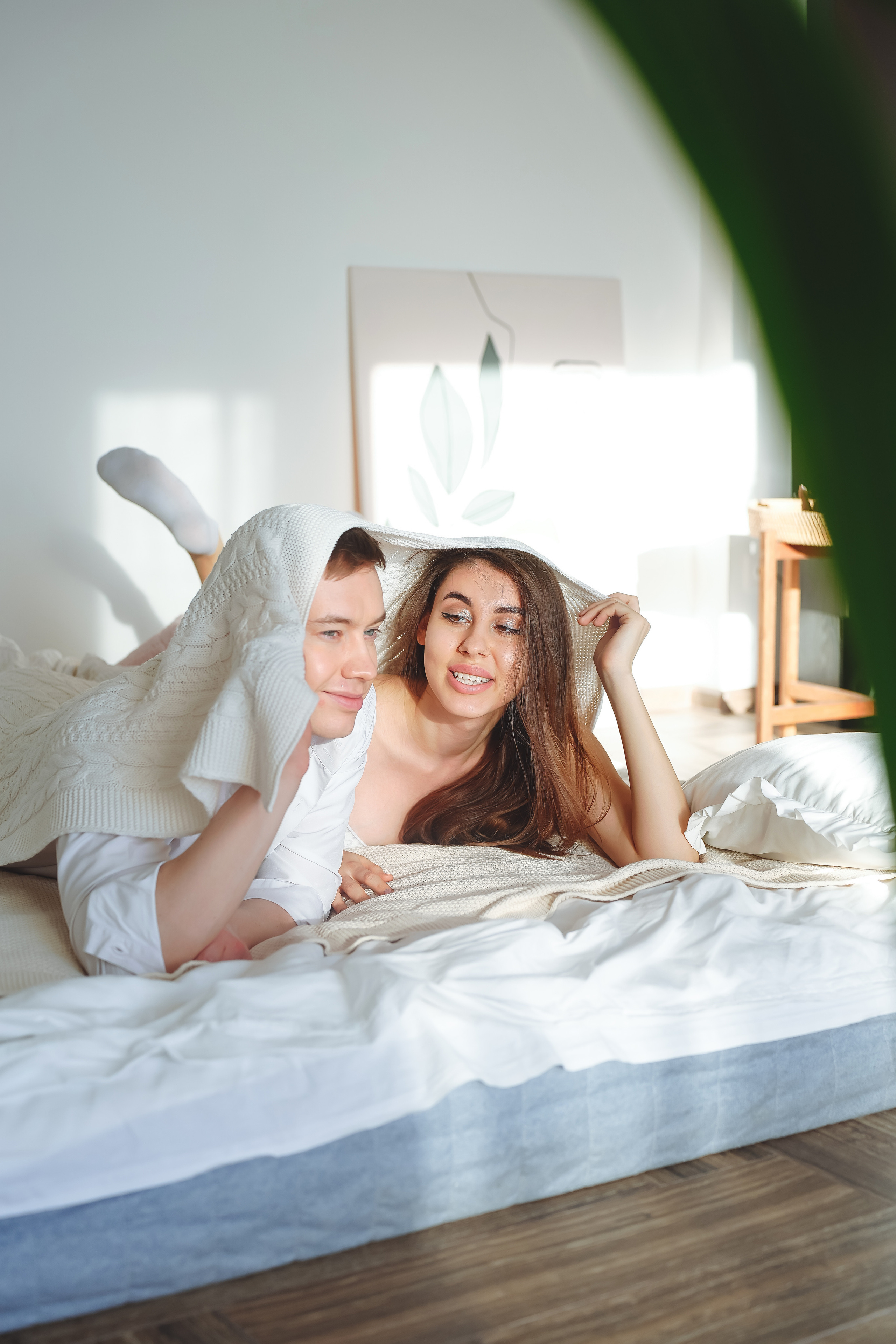 Фотосессия в пижамах Макар и Настя. Свадебный и семейный фотограф в Самаре Салахова Гулина