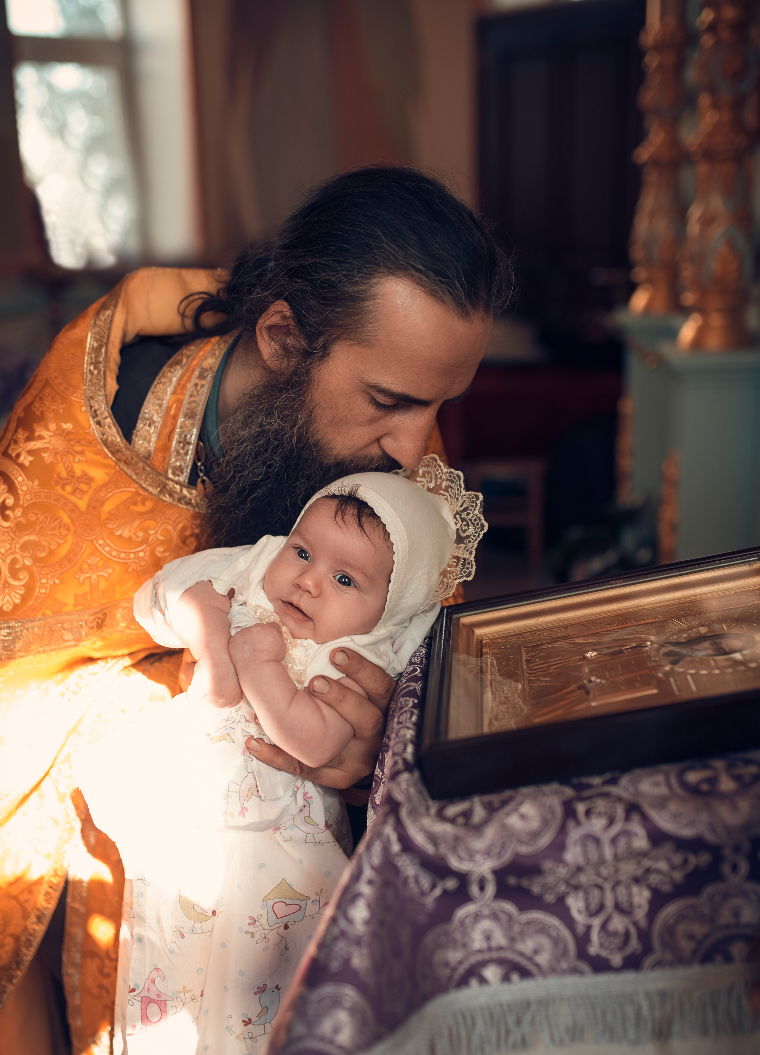 Таинство Крещения Крестовоздвиженский храм. Семейный фотограф Олеся Батурина Рязань
