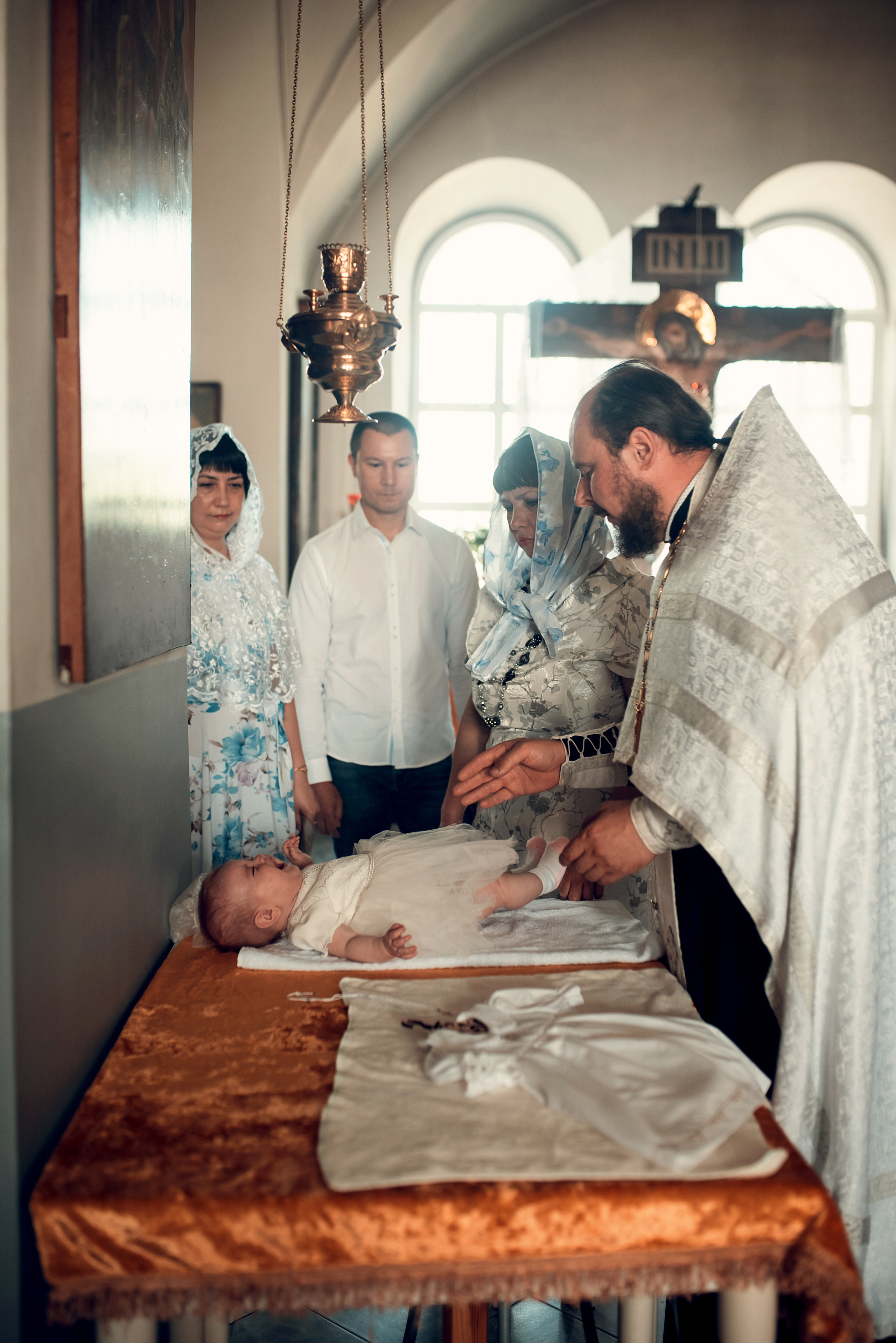 Таинство Крещения Храм Покрова Пресвятой Богородицы — Мервино. Семейный фотограф Олеся Батурина Рязань