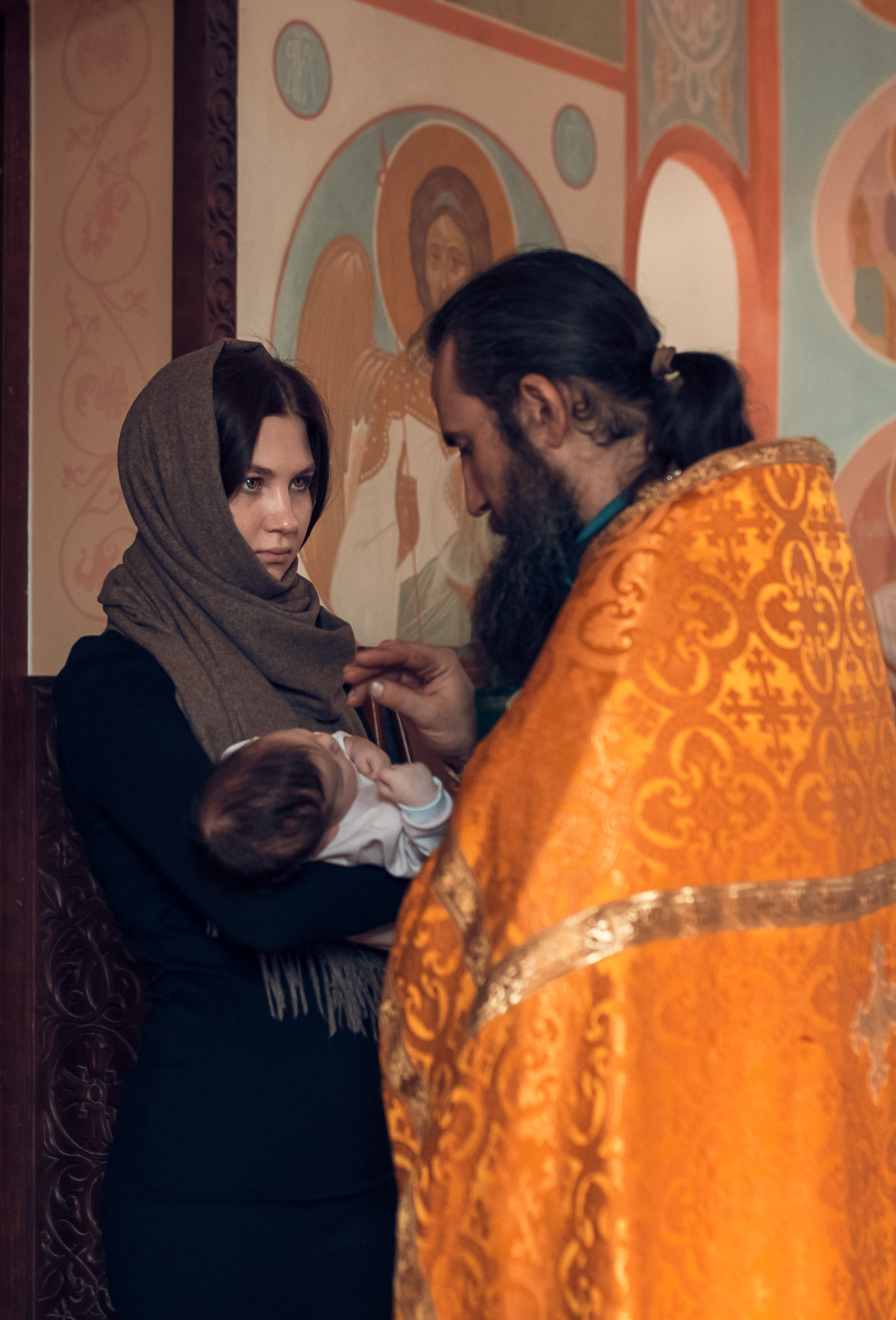 Таинство Крещения Крестовоздвиженский храм. Семейный фотограф Олеся Батурина Рязань