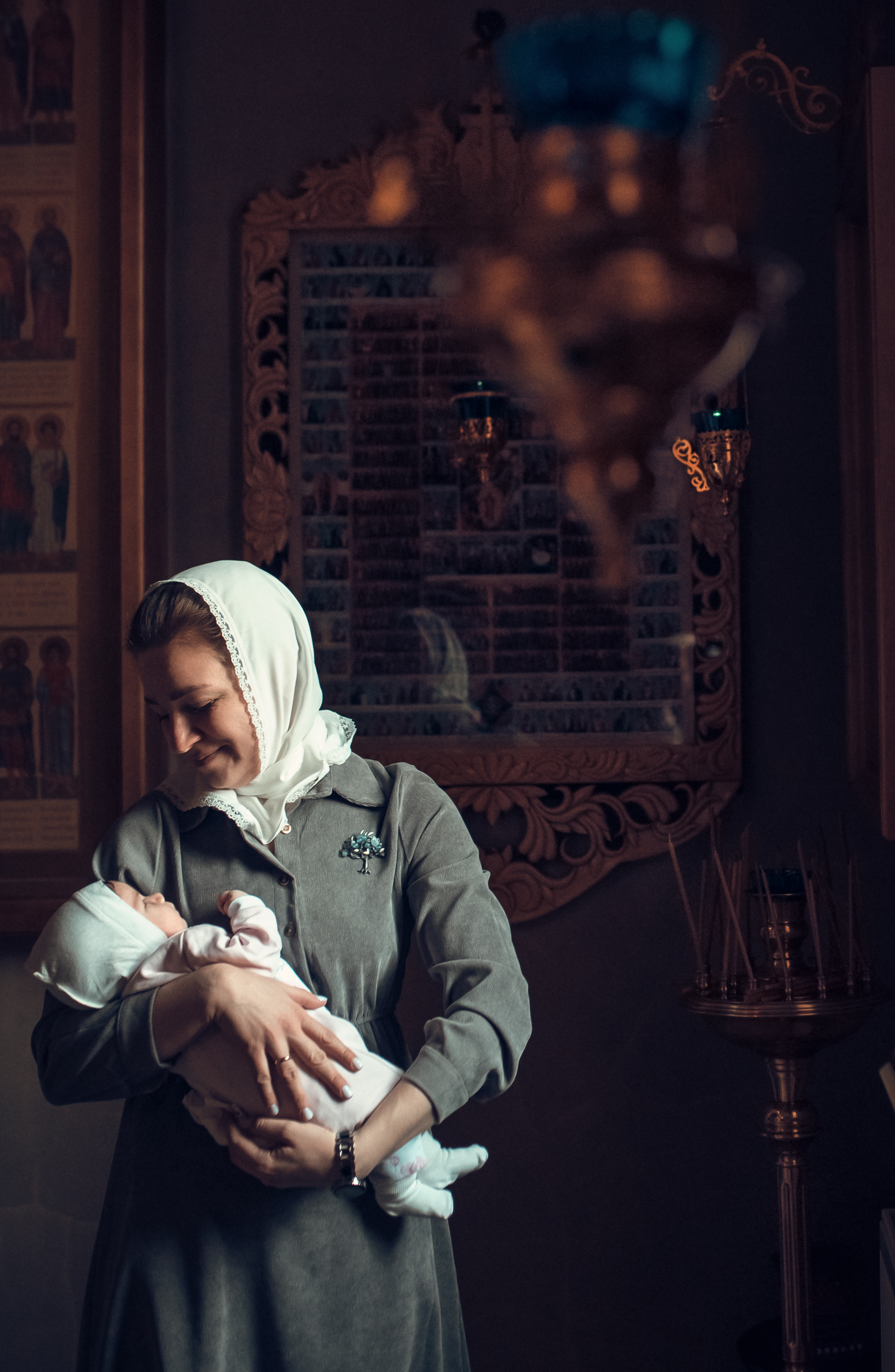 Таинство Крещения Крестовоздвиженский храм. Семейный фотограф Олеся Батурина Рязань