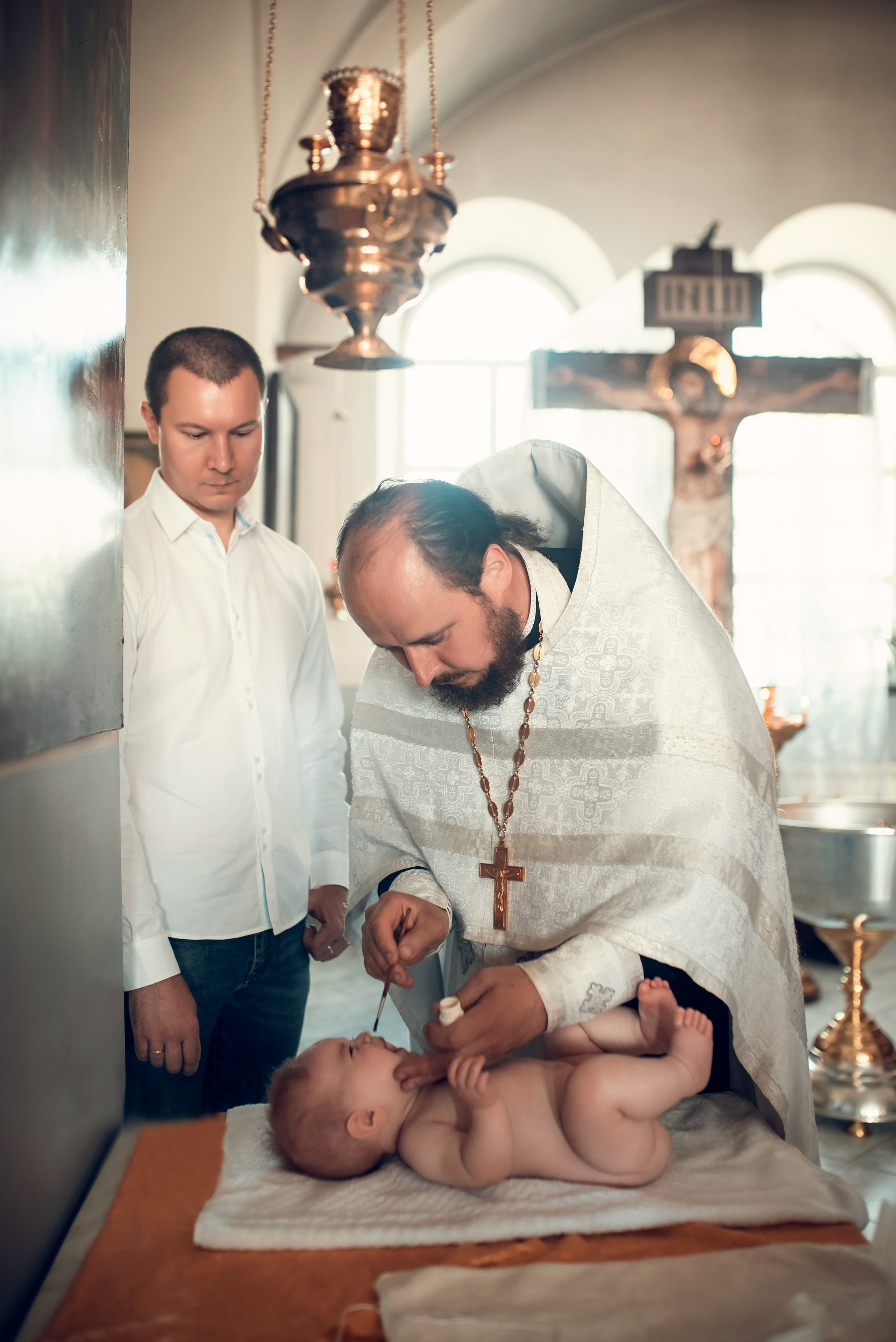 Таинство Крещения Храм Покрова Пресвятой Богородицы — Мервино. Семейный фотограф Олеся Батурина Рязань