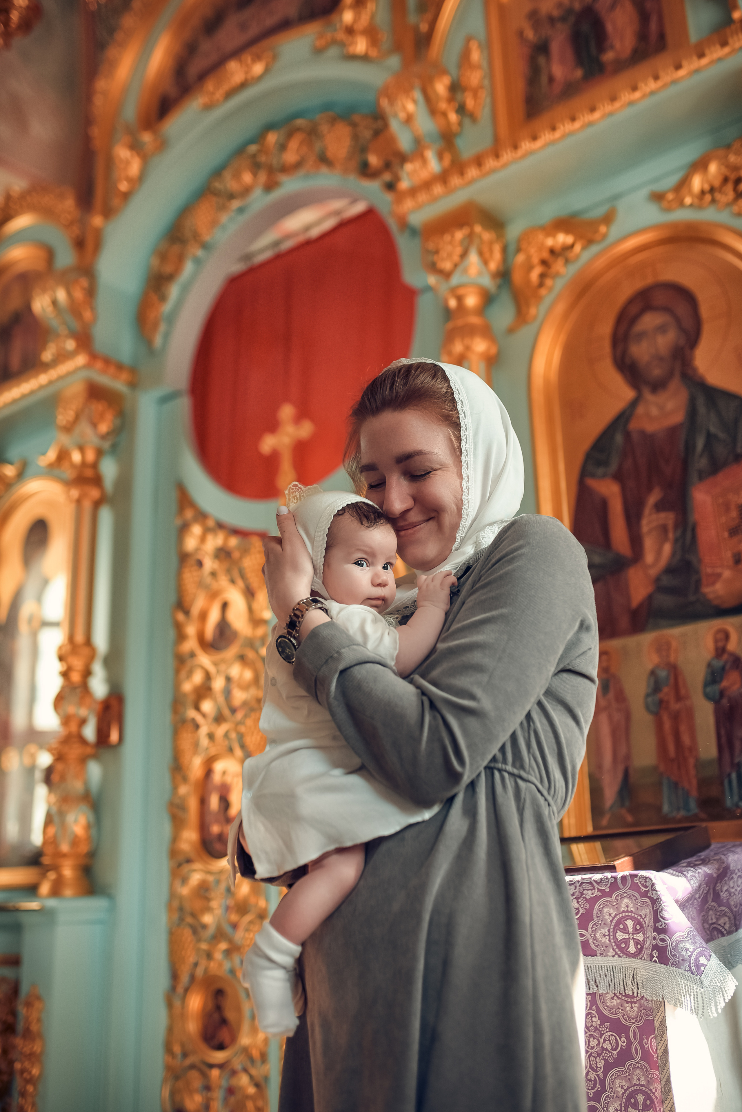 Таинство Крещения Крестовоздвиженский храм. Семейный фотограф Олеся Батурина Рязань