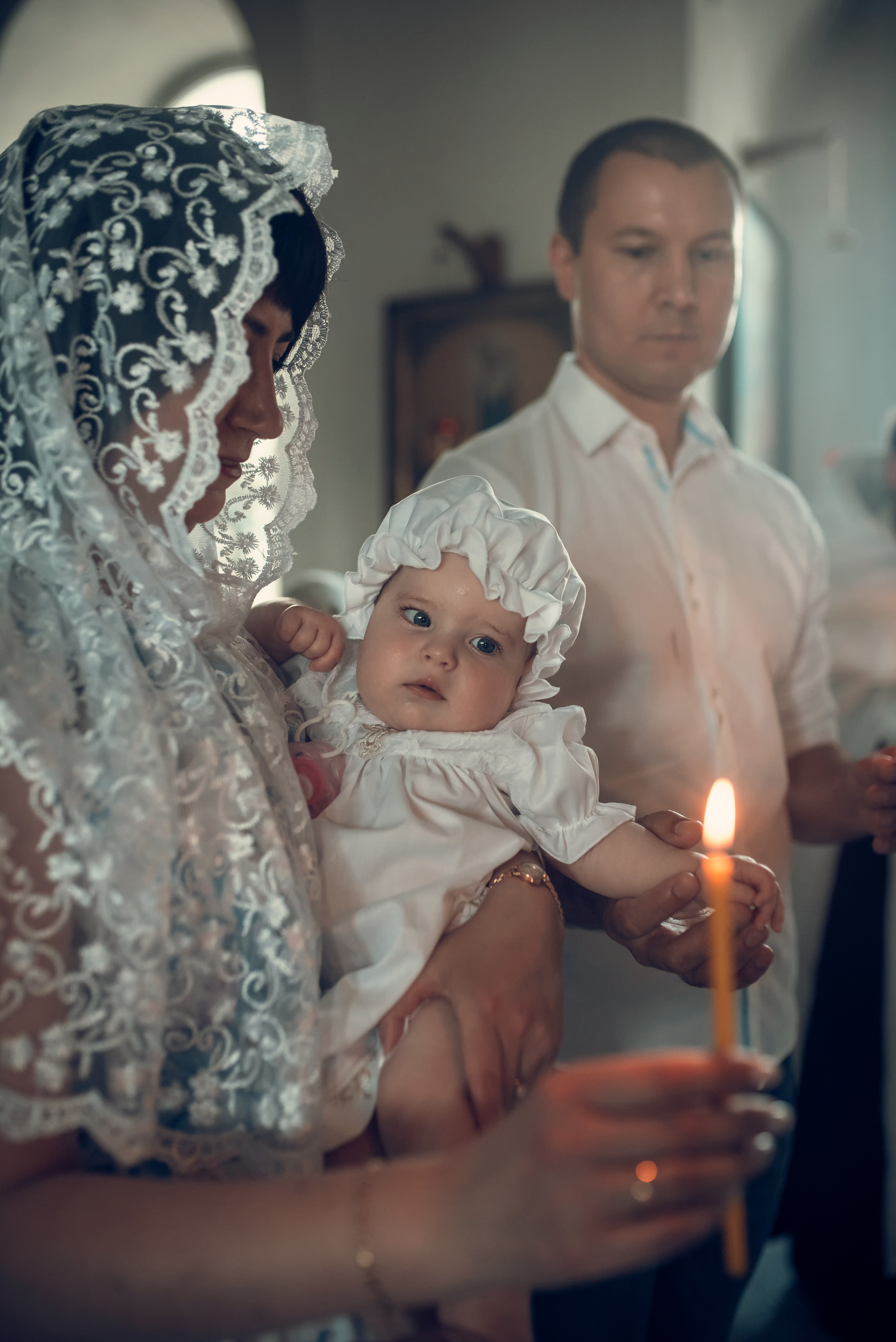Таинство Крещения Храм Покрова Пресвятой Богородицы — Мервино. Семейный фотограф Олеся Батурина Рязань