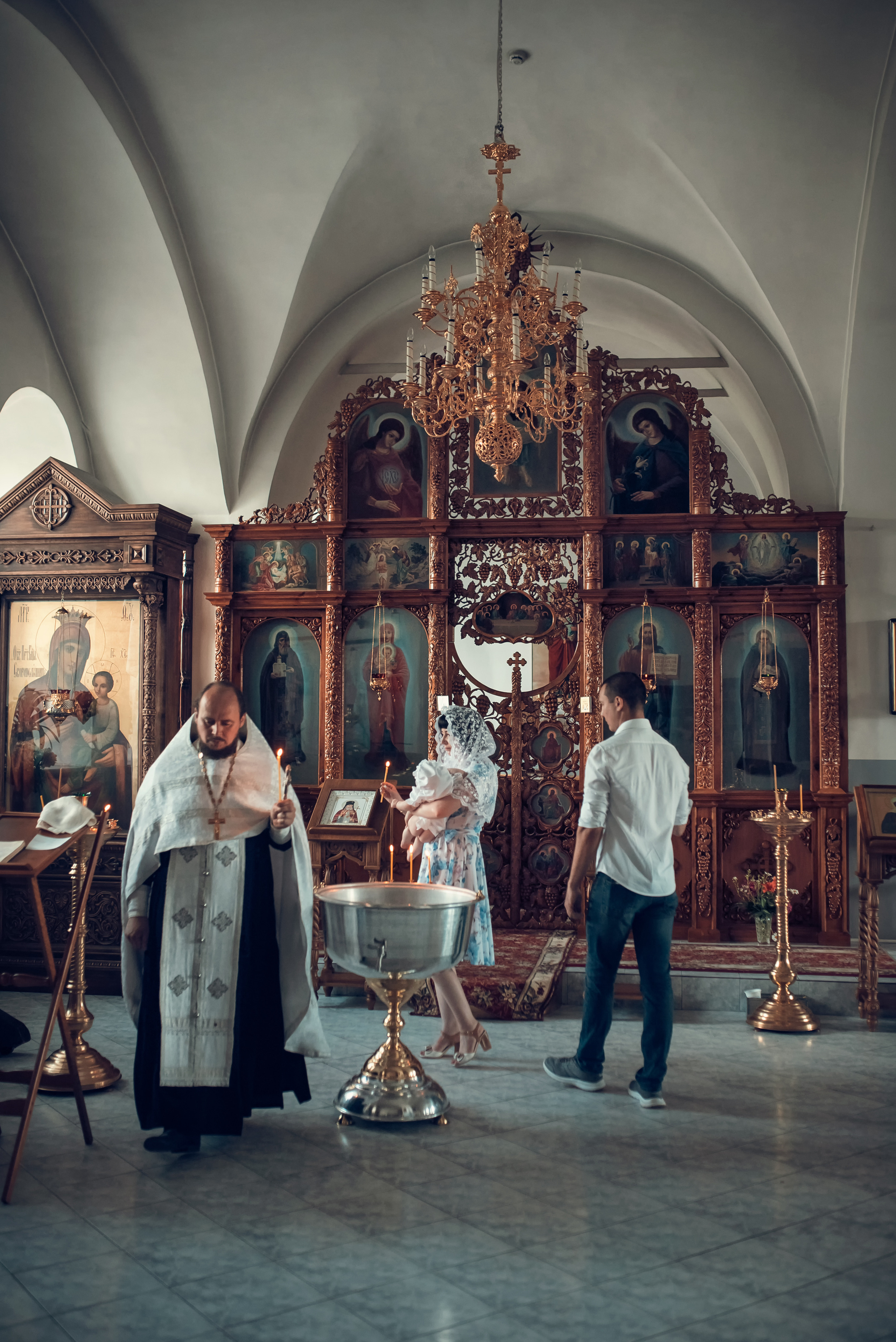 Таинство Крещения Храм Покрова Пресвятой Богородицы — Мервино. Семейный фотограф Олеся Батурина Рязань