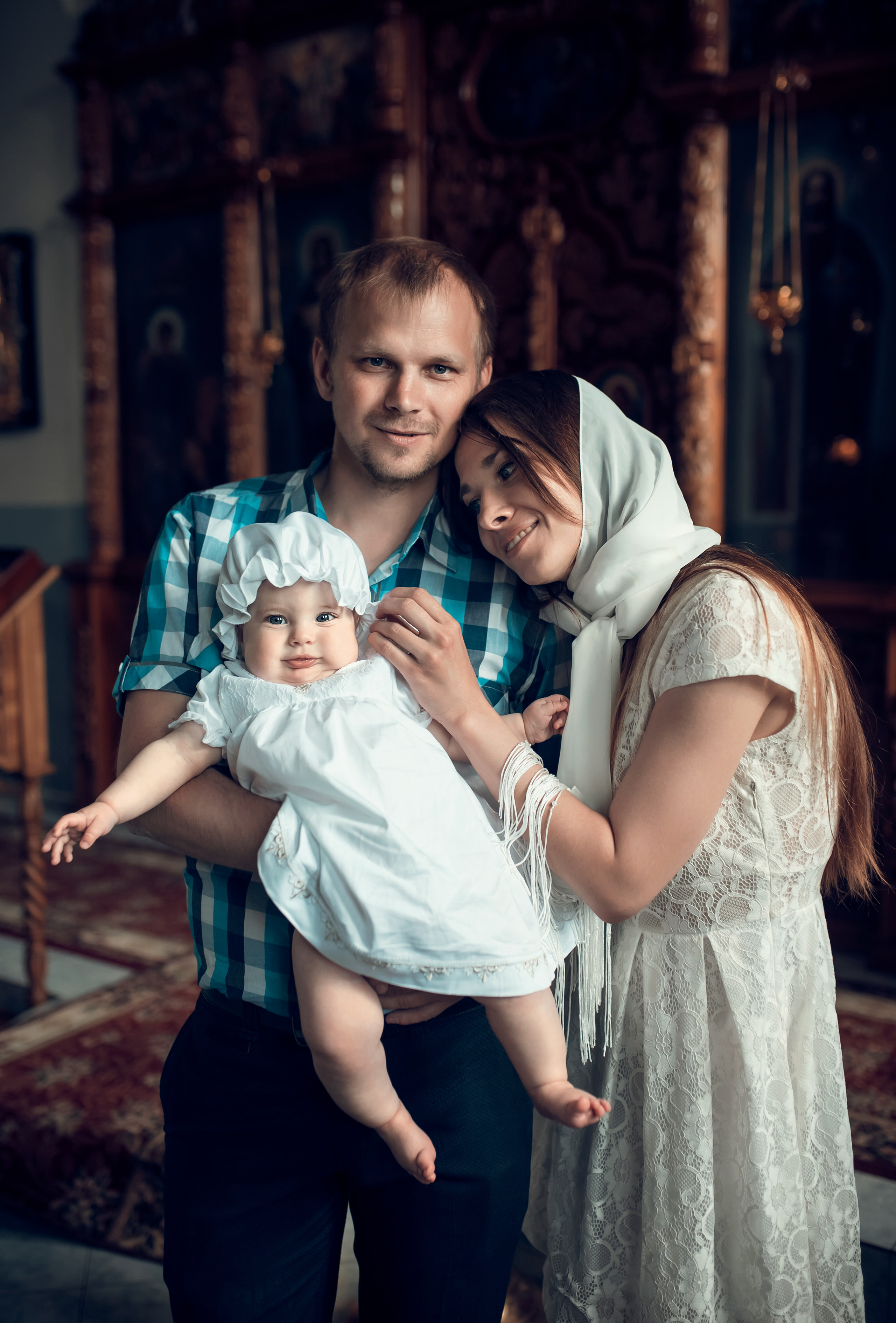 Таинство Крещения Храм Покрова Пресвятой Богородицы — Мервино. Семейный фотограф Олеся Батурина Рязань