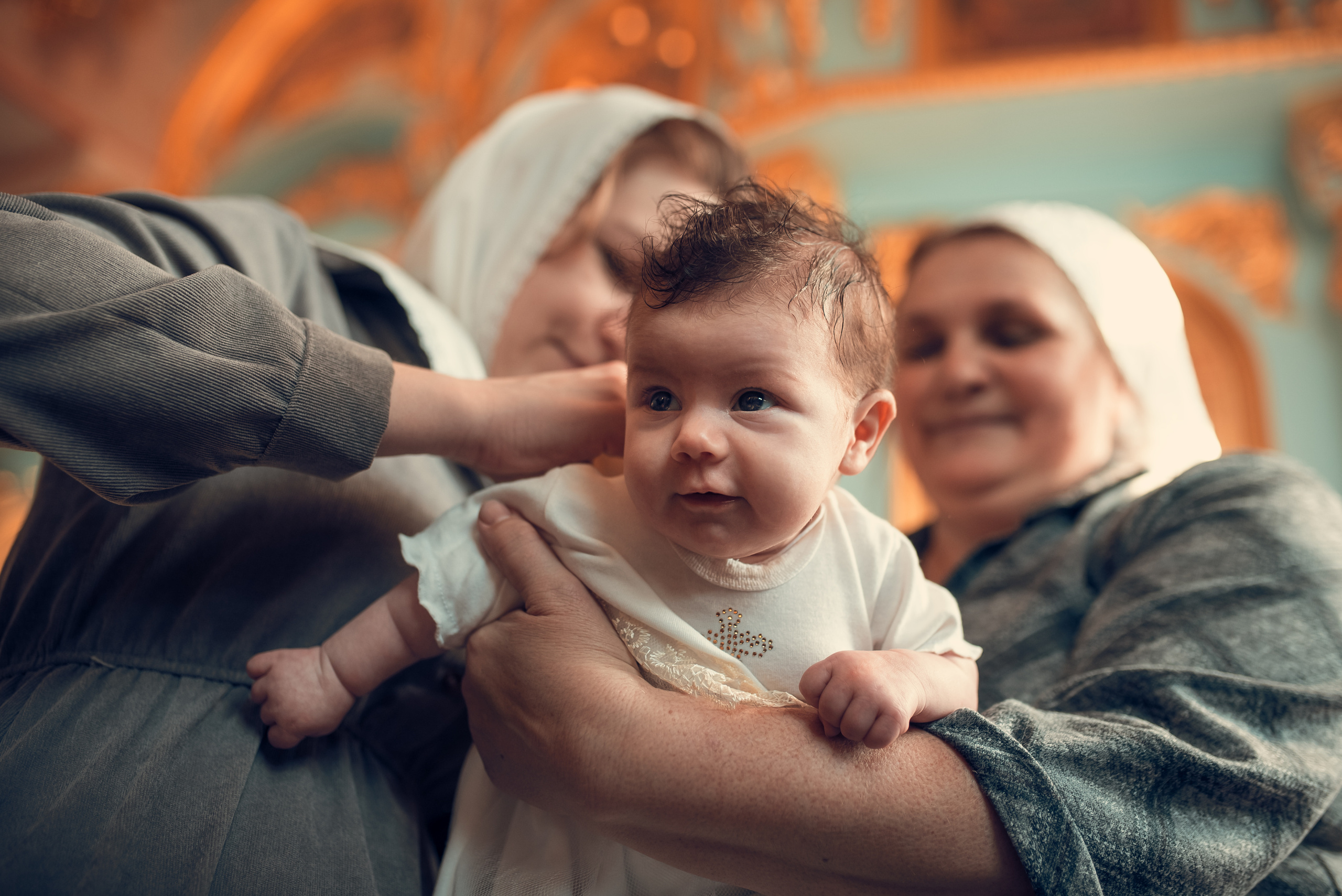 Таинство Крещения Крестовоздвиженский храм. Семейный фотограф Олеся Батурина Рязань