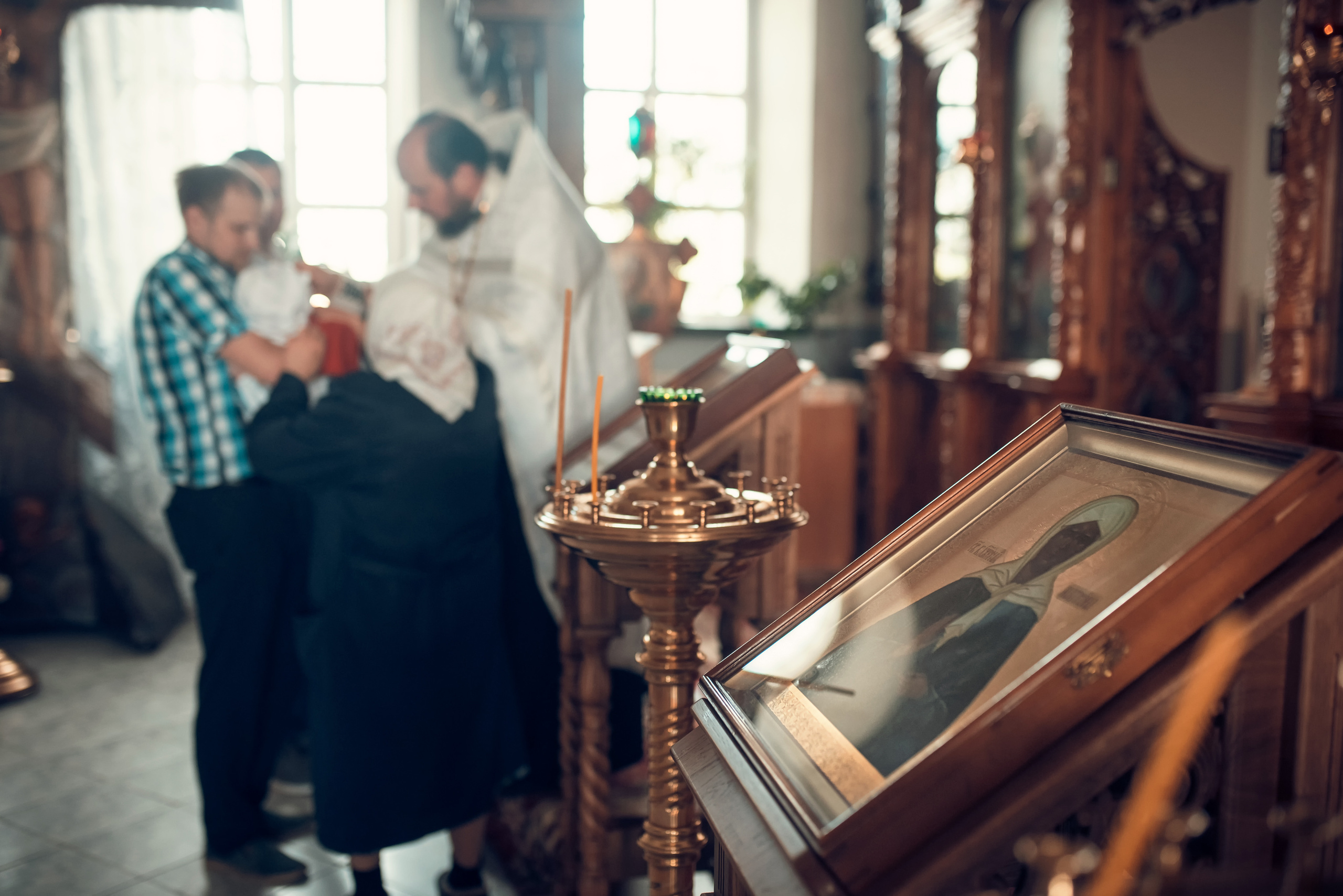 Таинство Крещения Храм Покрова Пресвятой Богородицы — Мервино. Семейный фотограф Олеся Батурина Рязань