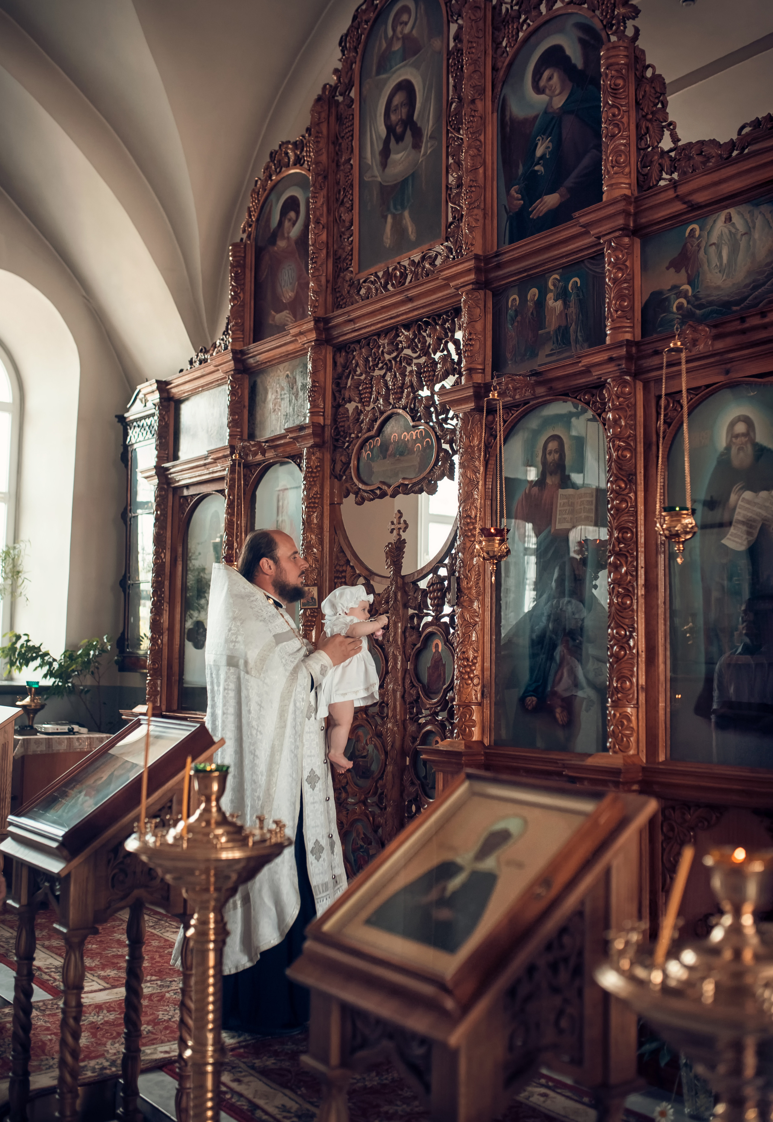 Таинство Крещения Храм Покрова Пресвятой Богородицы — Мервино. Семейный фотограф Олеся Батурина Рязань