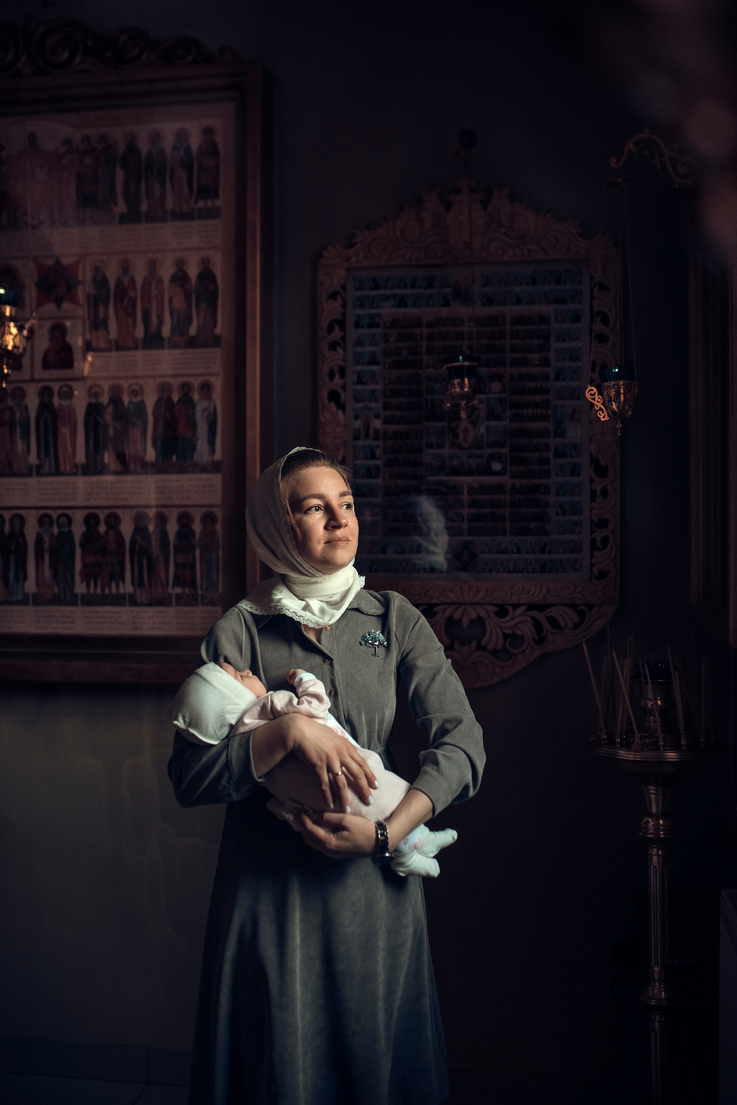Таинство Крещения Крестовоздвиженский храм. Семейный фотограф Олеся Батурина Рязань
