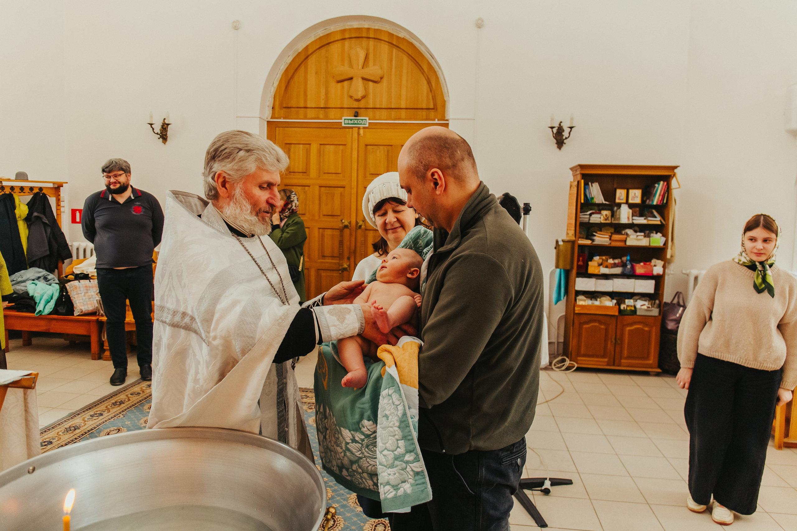 Фотосъемка крещения ребенка. Фотограф новорожденных и детский в Сергиевом Посаде Кругликова Юлия