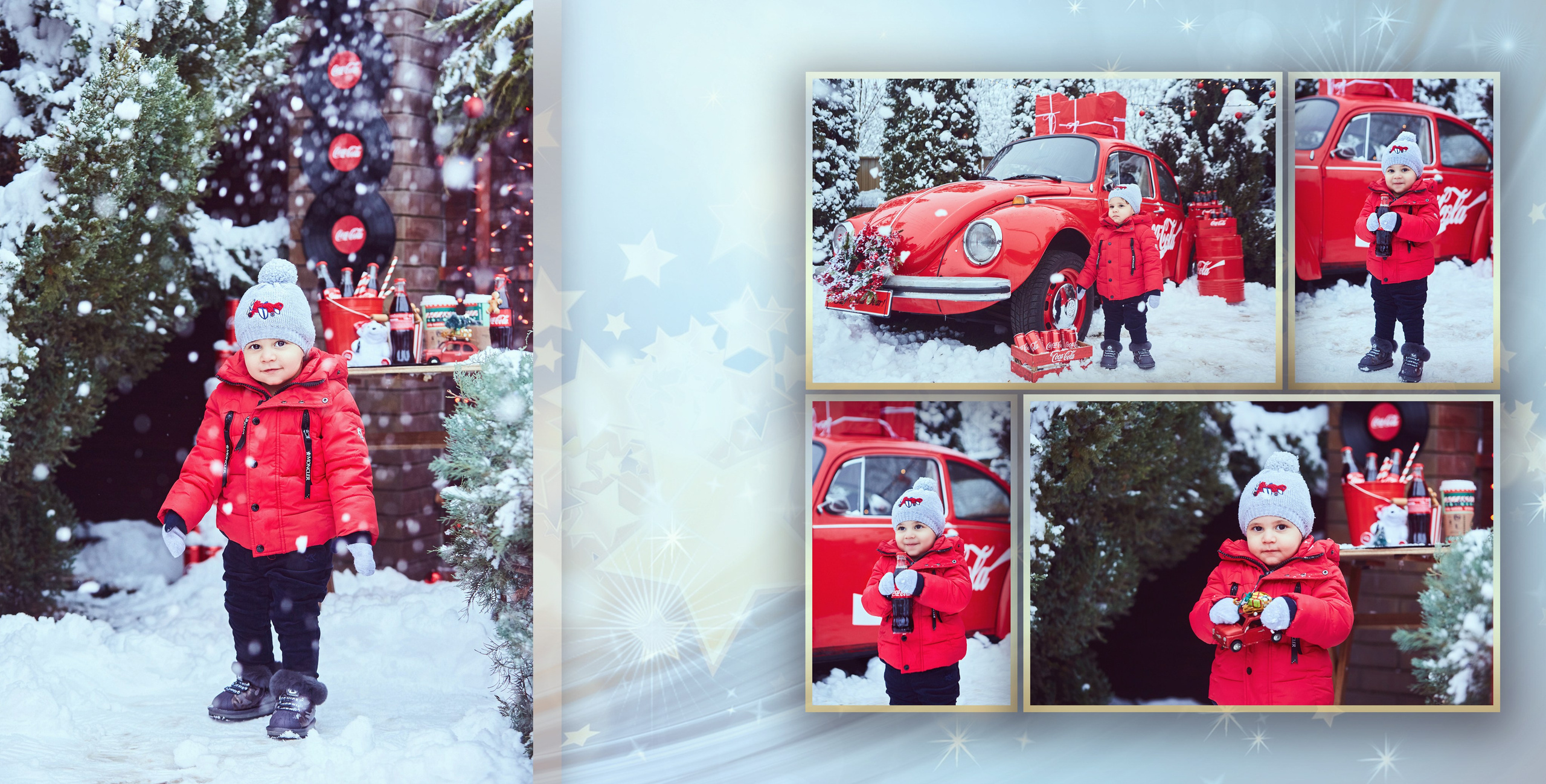 Книга с новогодней фотосессии в уличной локации. Фотохудожник Наталия Кирсанова