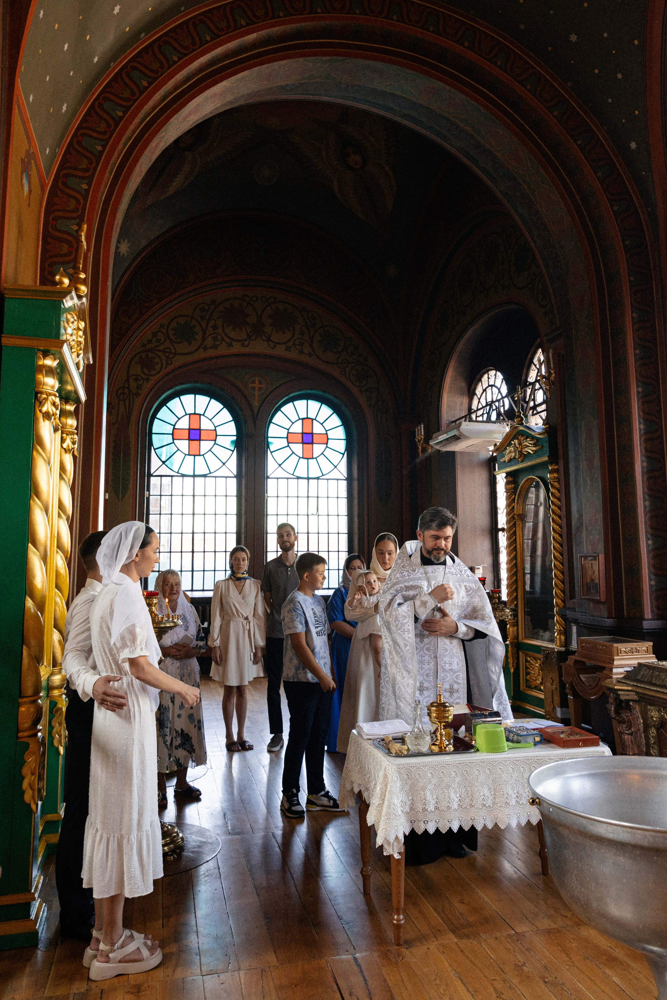 Крещение в Свято-Троицком соборе. Свадебный фотограф и видеограф Краснодар, Ростов, Сочи, Новороссийск