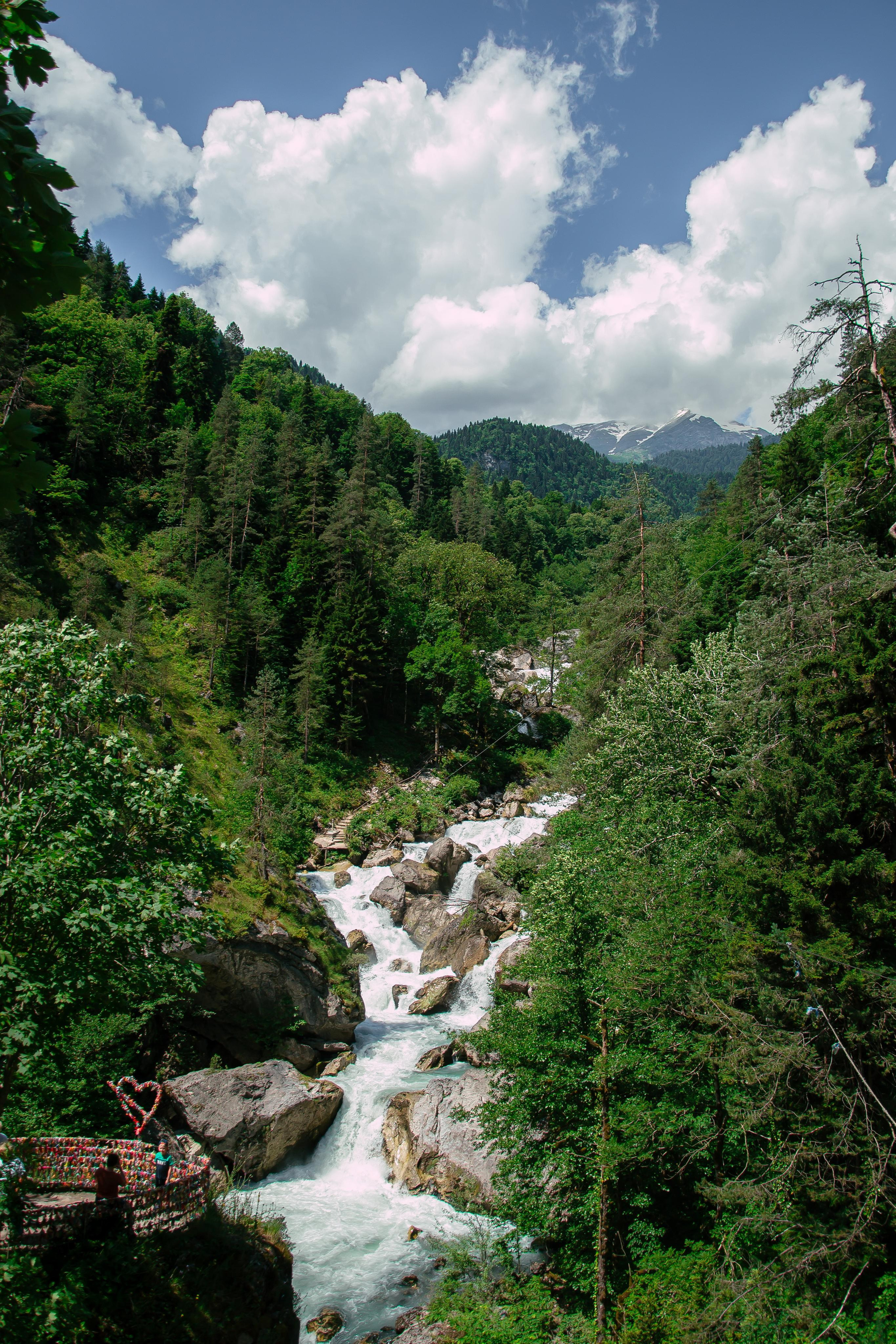 Водопад в Абхазии снято на Nikon D 3100