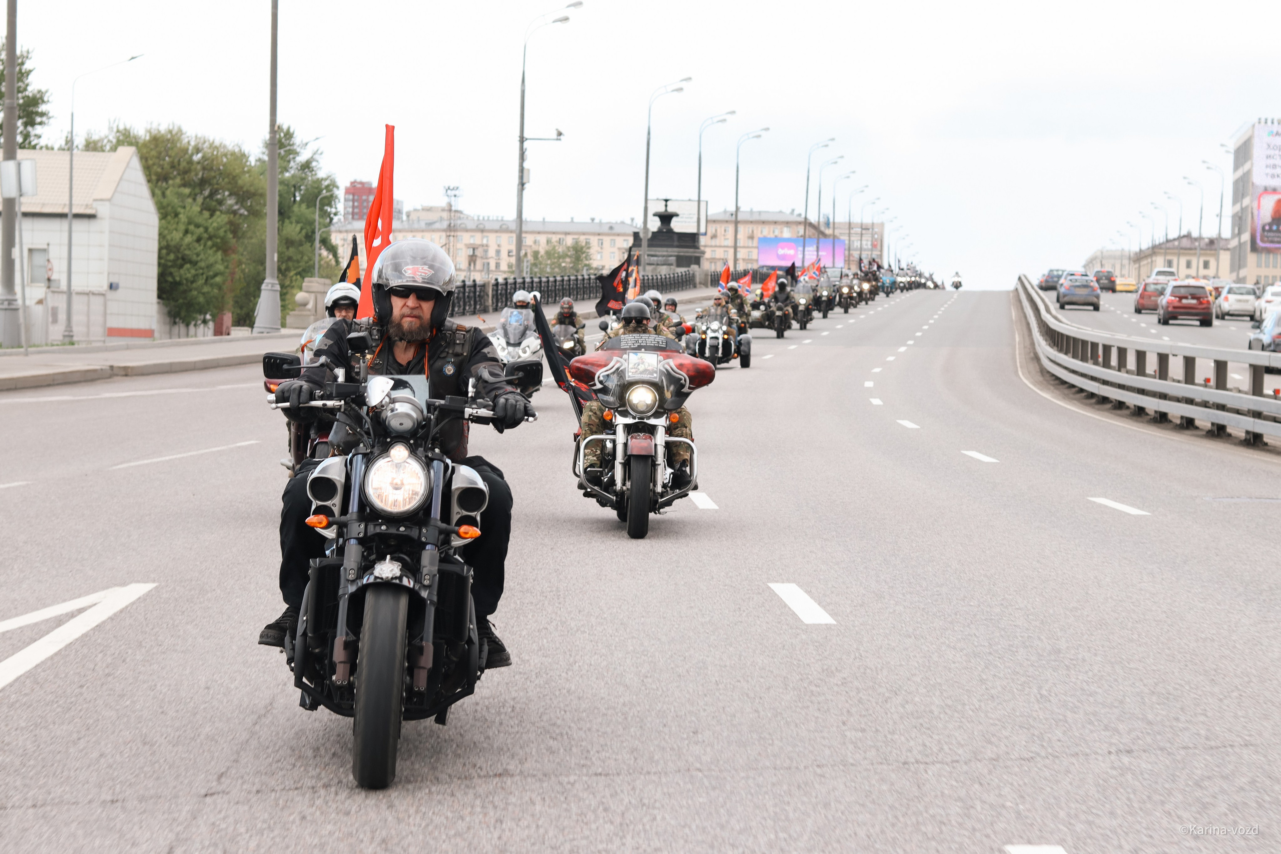 Открытие мотосезона 2025 «Ночные Волки"/ Москва. Репортажный фотограф в Москве и Зеленограде Karina-vozd