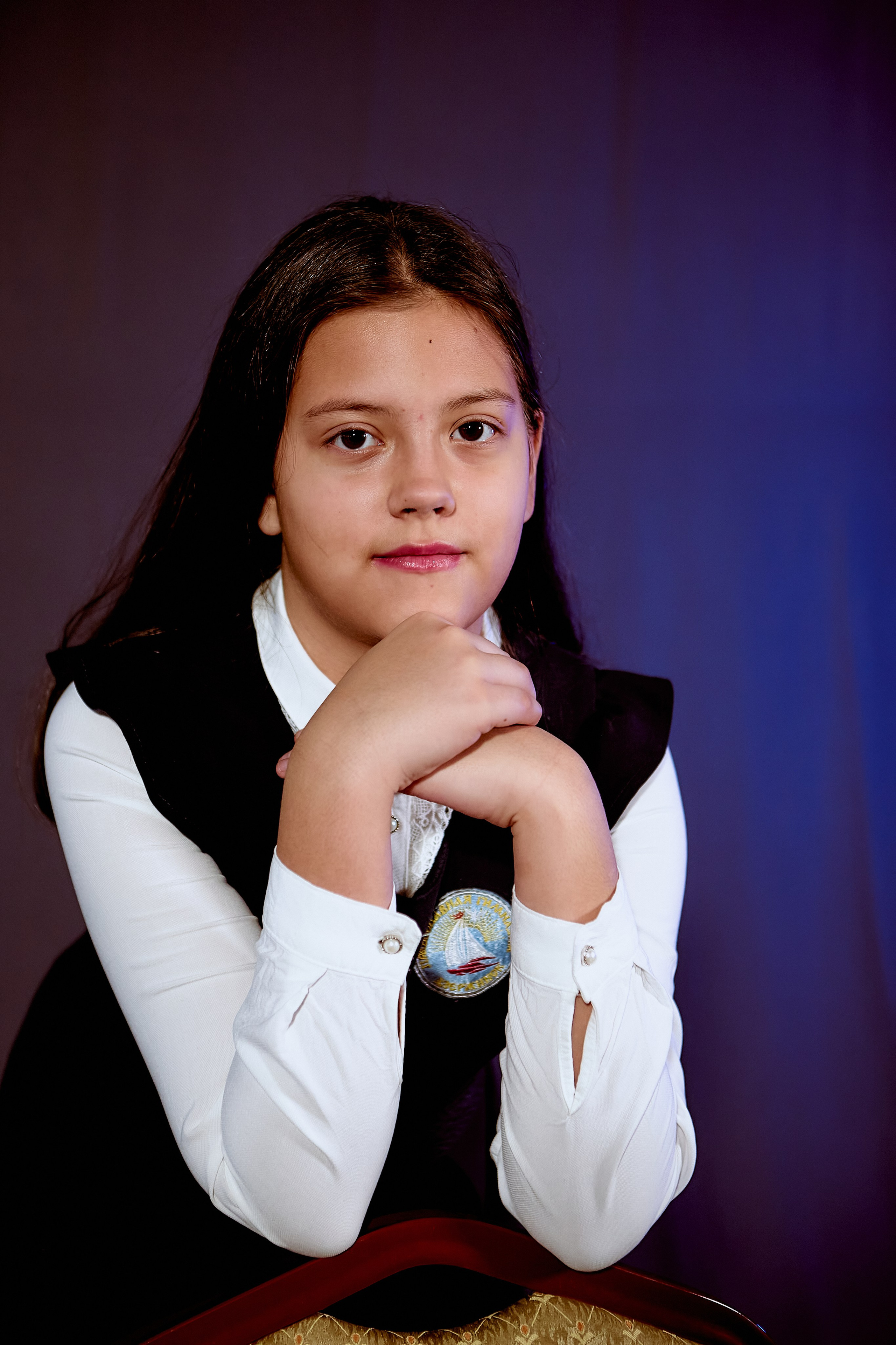 Школьный портрет для фотокниги выпускнику 