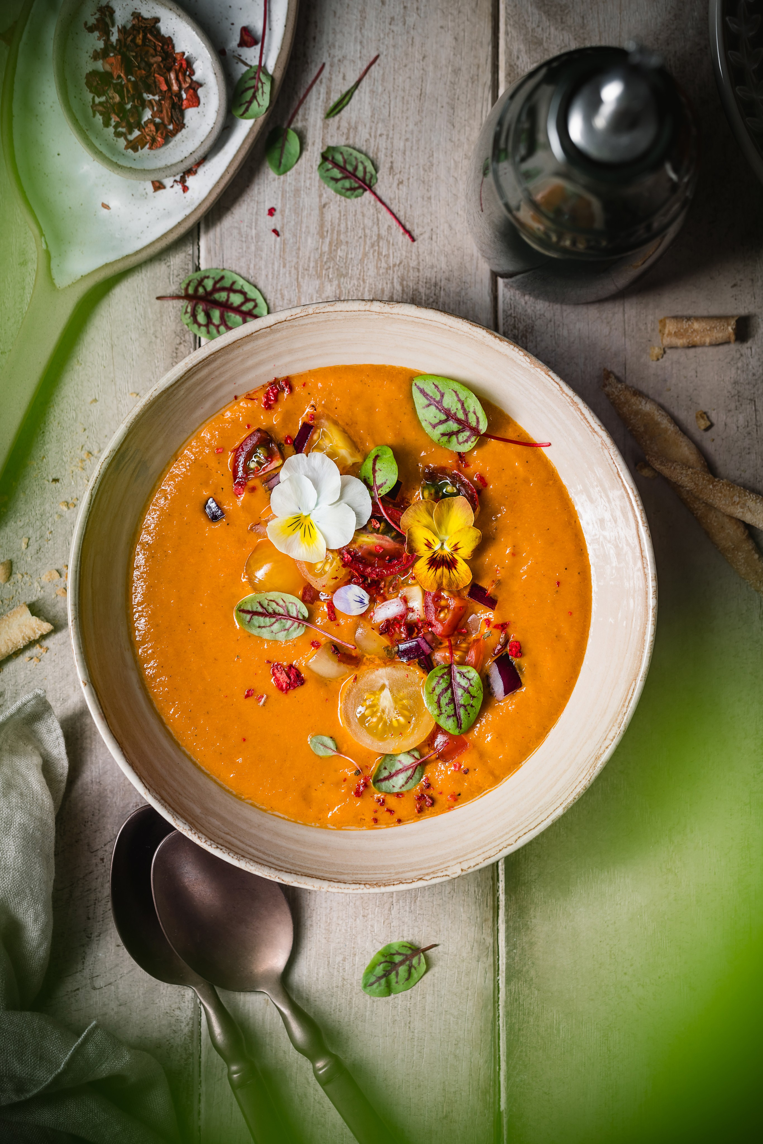 Gazpacho. Foodie Stories (гастрономические истории) рекламная фуд-фотосъёмка, Москва