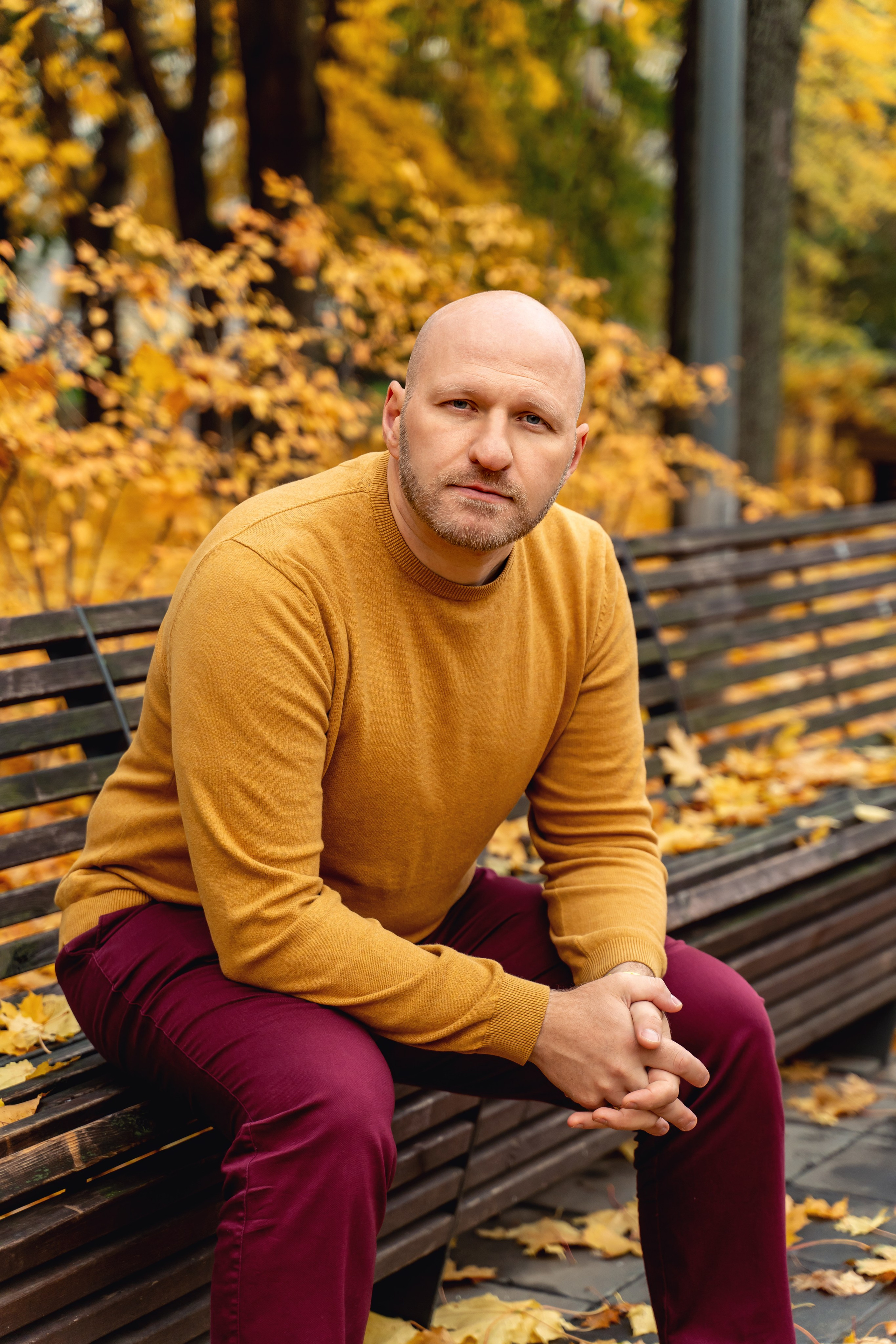 Семейная осенняя фотосессия в парке Красногвардейские пруды. Фотограф \ Видеограф на Крещение, Венчание Москва| Семейные съемки