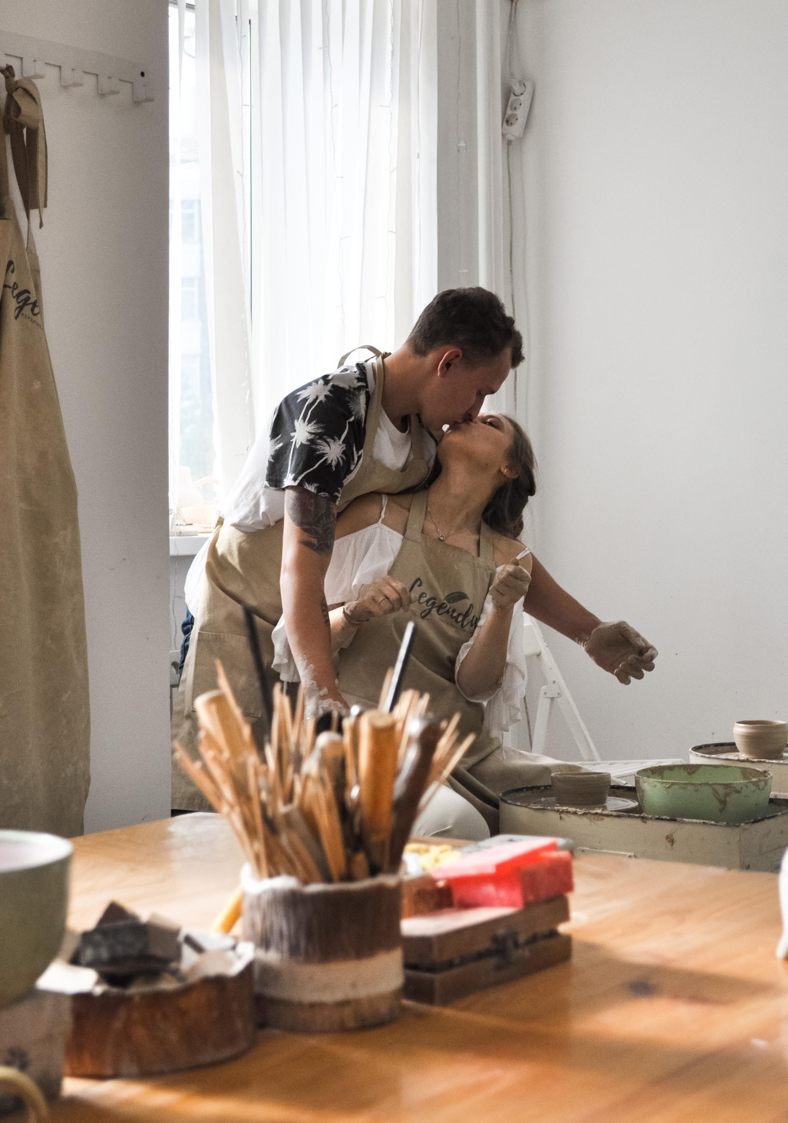 В мастерской. Фотограф Тюмень Александра Звягинцева