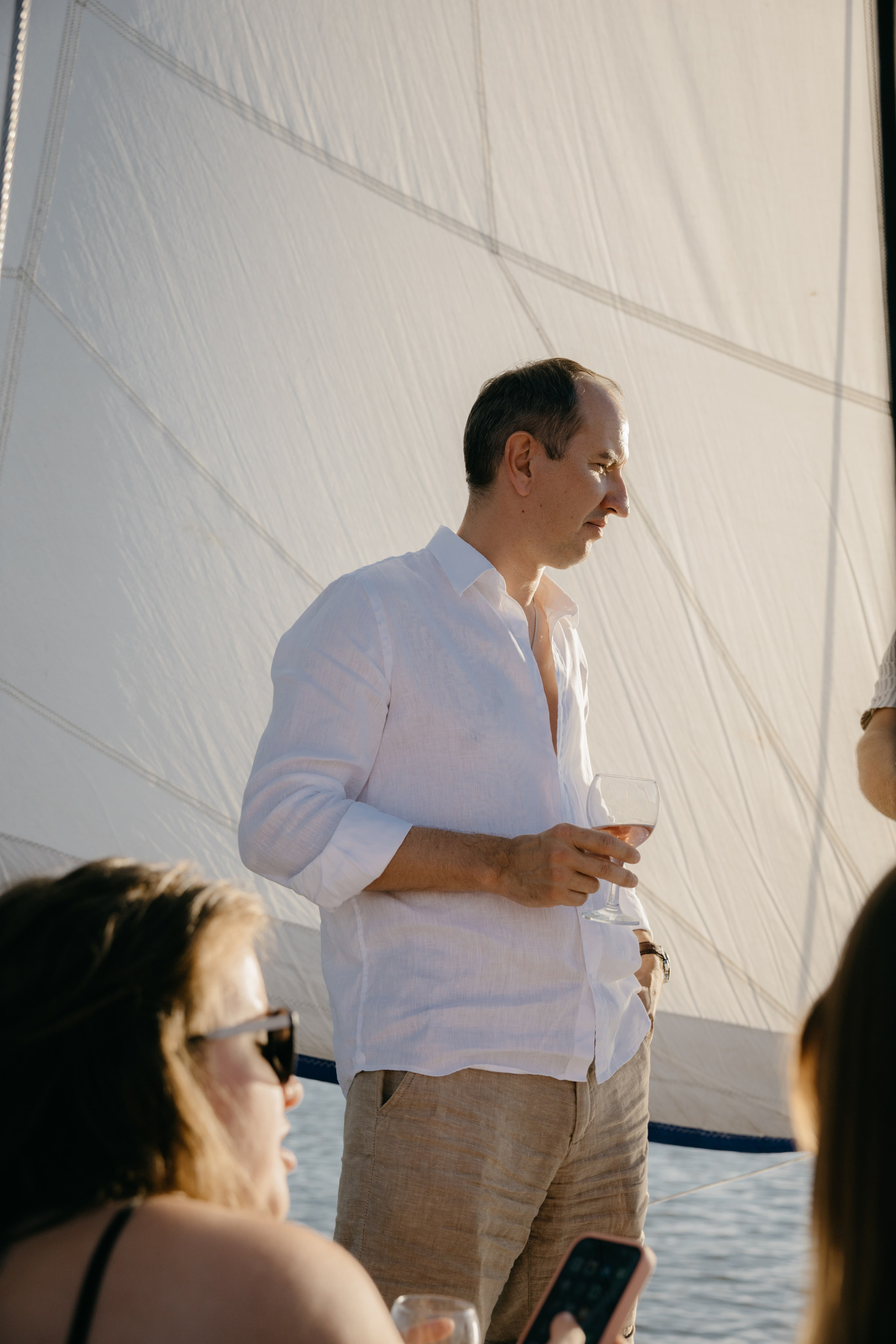 Прогулка на яхте. Фотограф Эдуарда Титанян