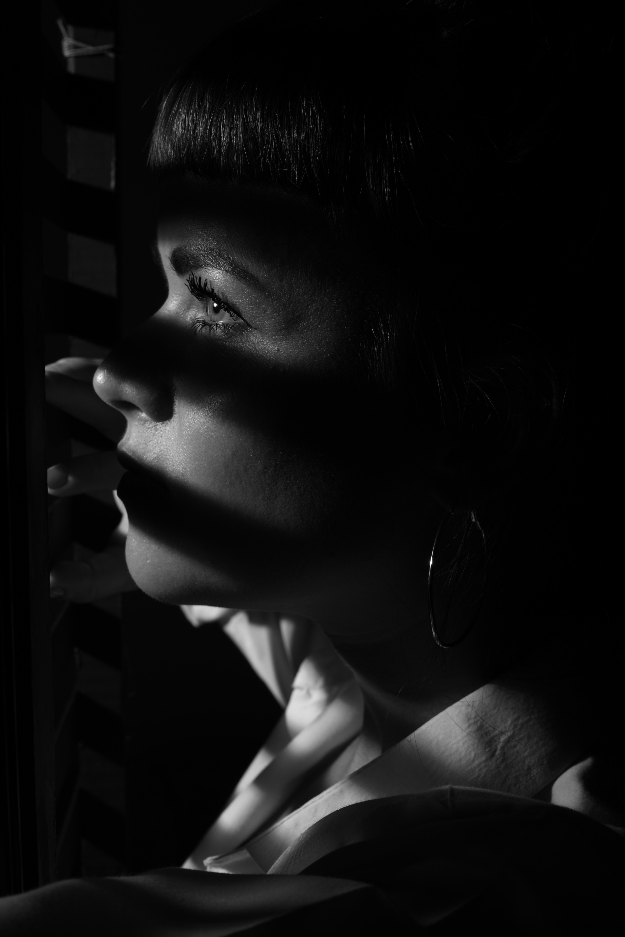 Настя в полосатом свете, фотограф Иван Зиновьев 