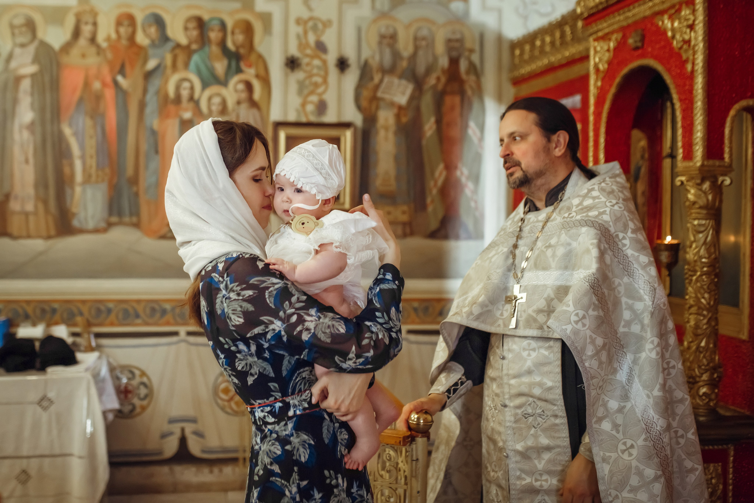 Крещение Валерии. Фотограф на Крещение, семейный фотограф в Москве