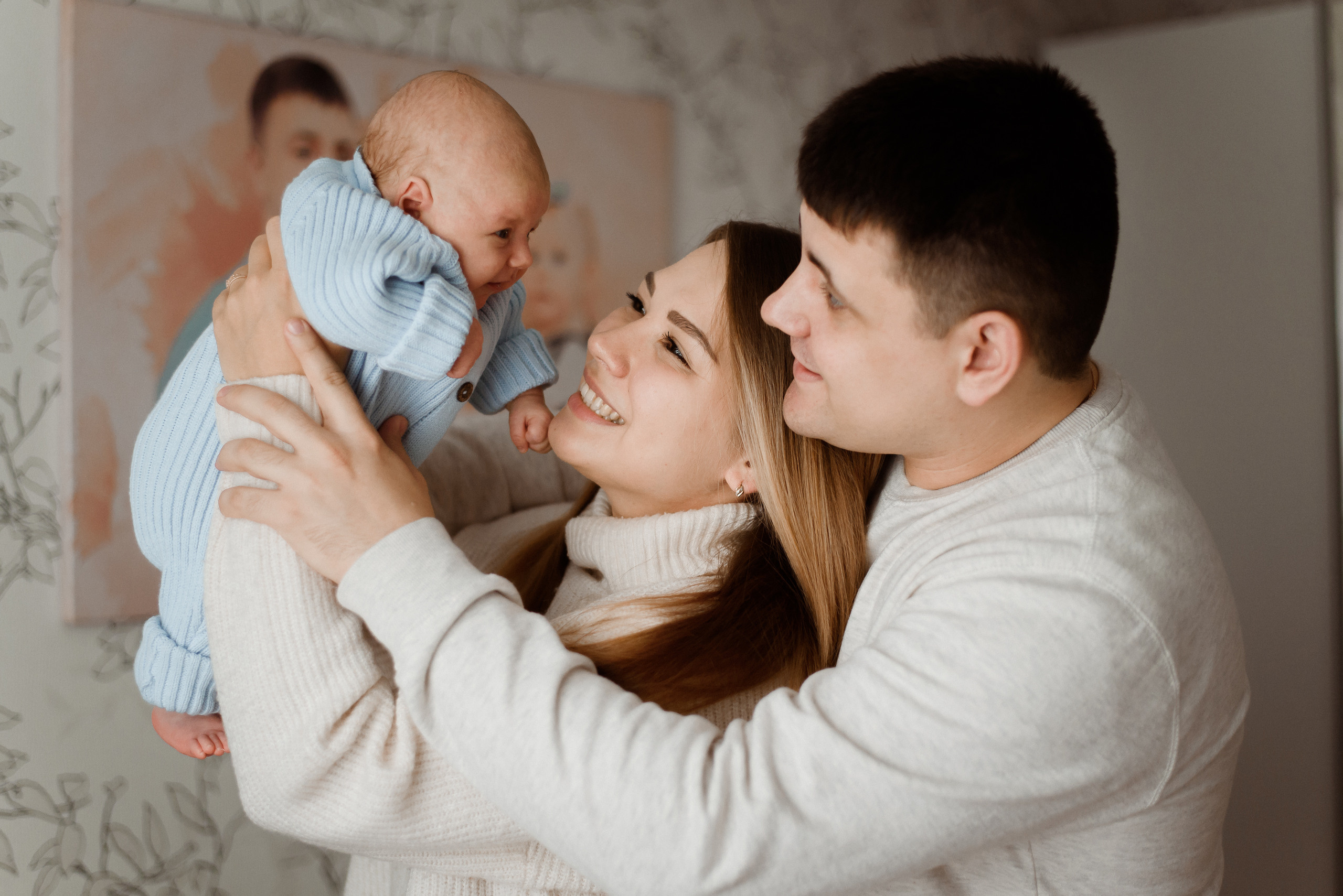 Съемка с малышом дома. Семейный фотограф в г.Москве Катя Норм