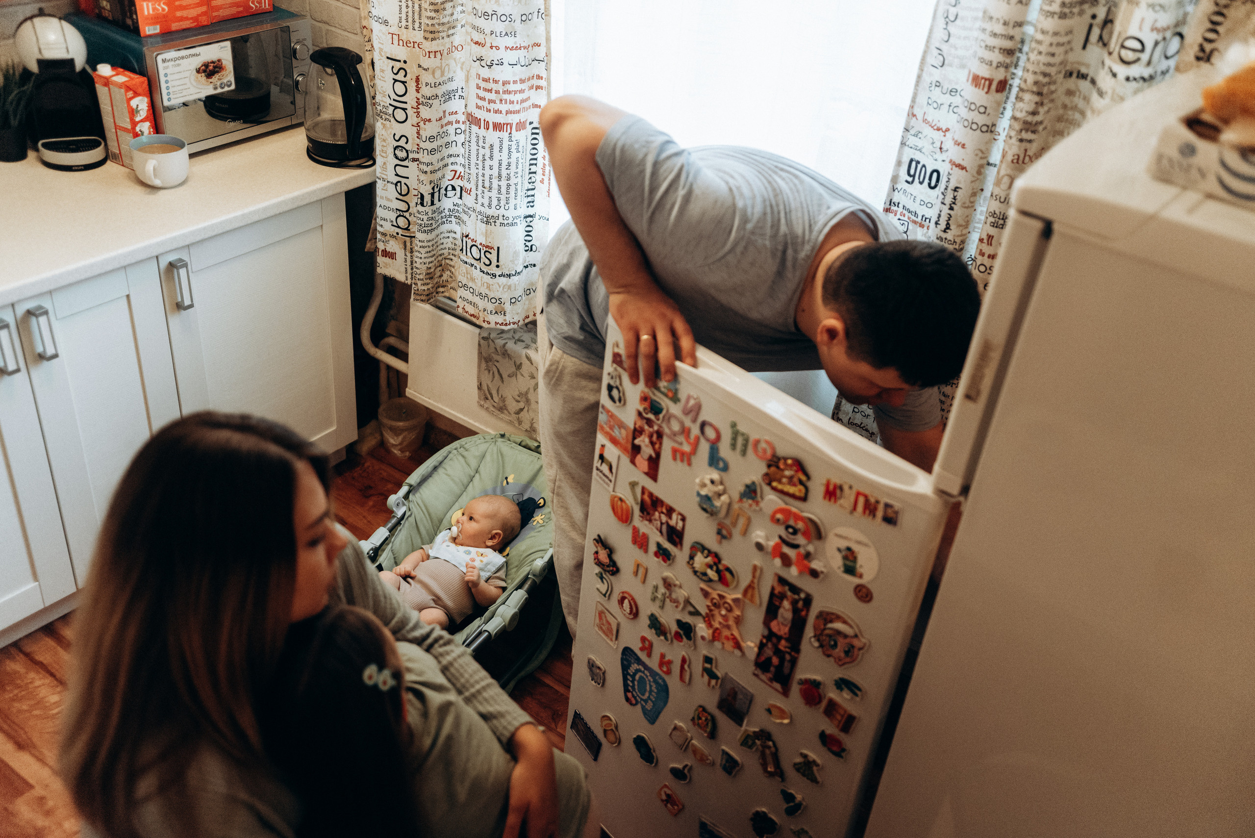 Съемка с малышом дома. Семейный фотограф в г.Москве Катя Норм