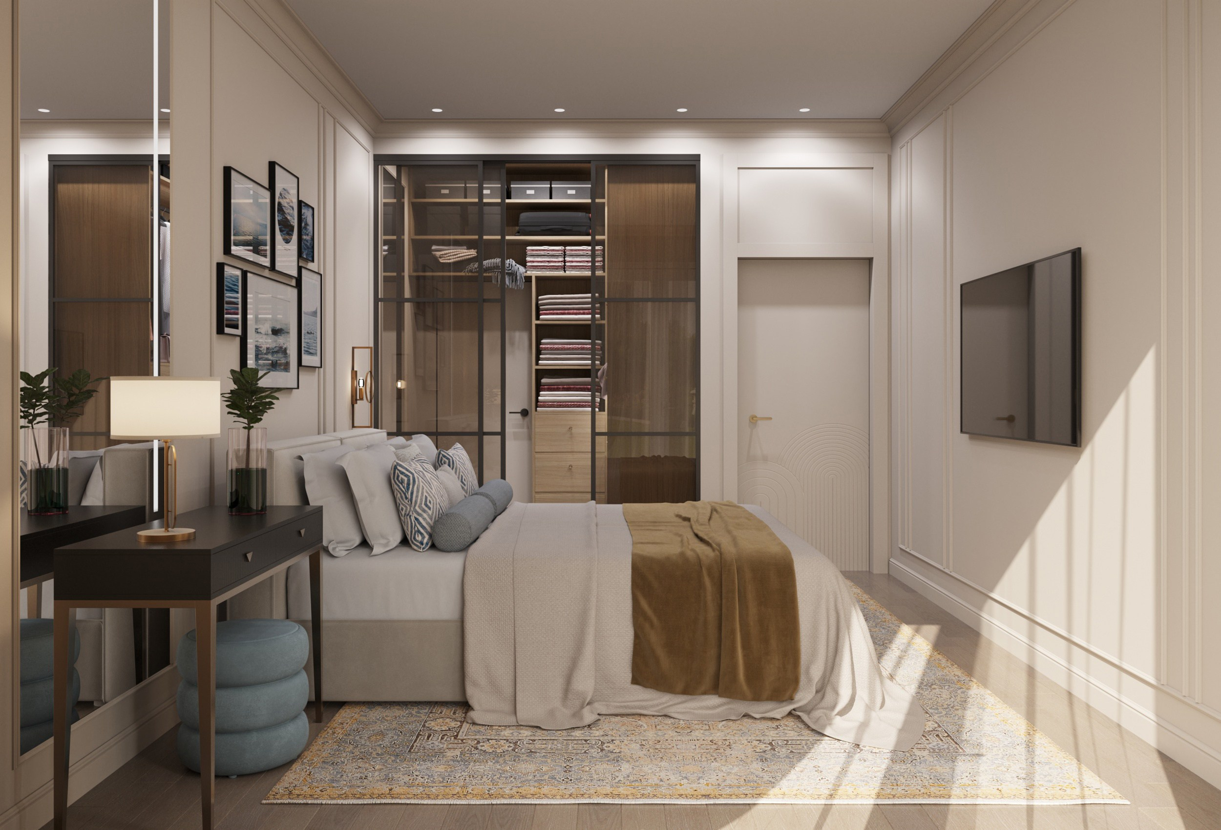 Квартира 72 кв. м. ЖК «Акватория» г. Геленджик. Цель: постоянное проживание. Дизайн интерьеров, строительство, ремонт домов и квартир в Геленджике